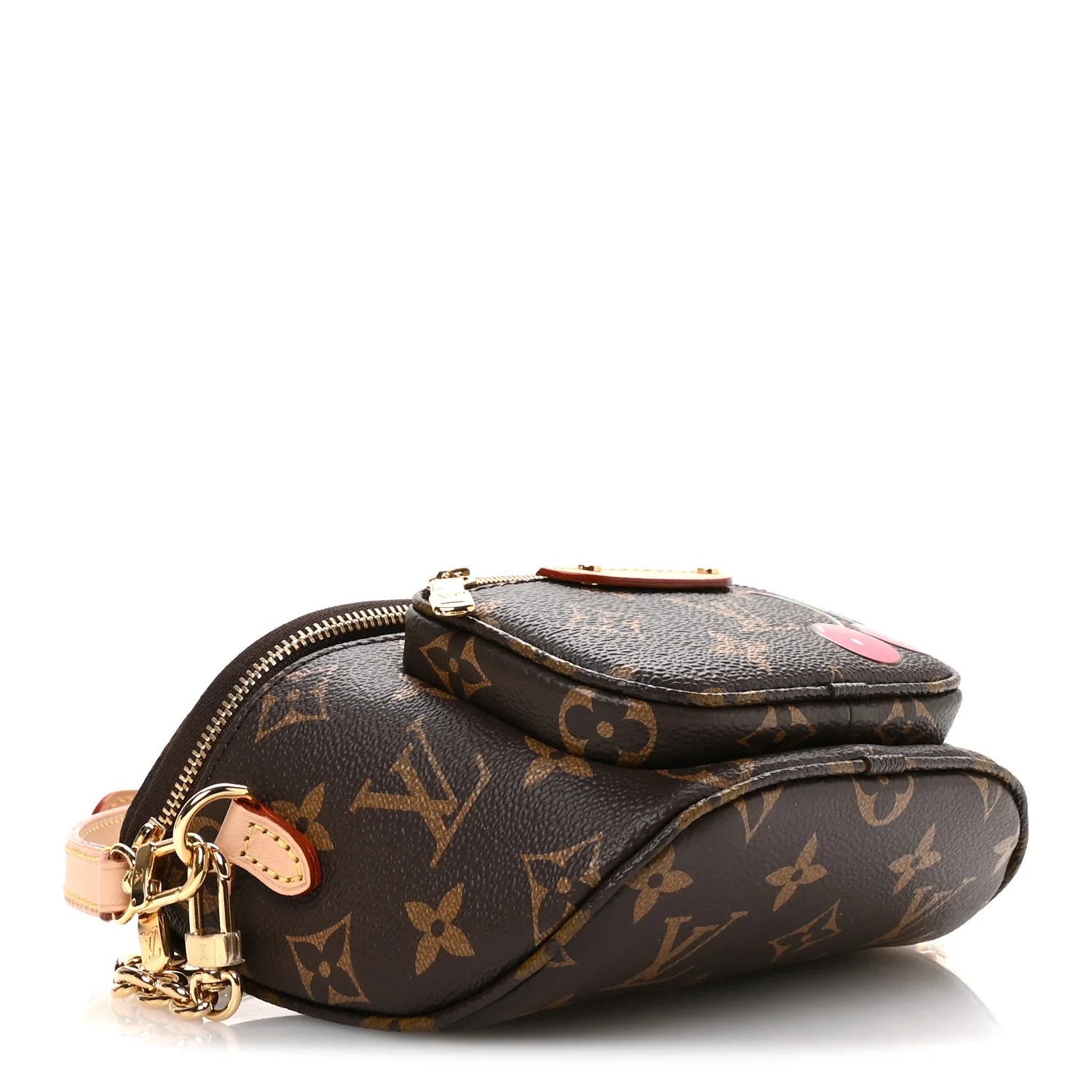 LV X TM Monogram Cerises Mini Bumbag - Image 4