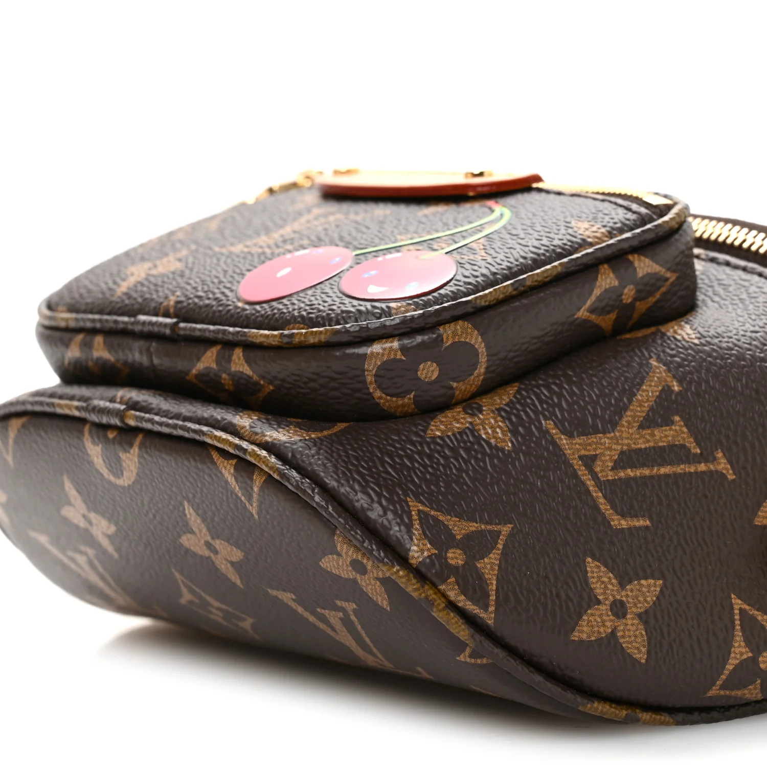 LV X TM Monogram Cerises Mini Bumbag - Image 9