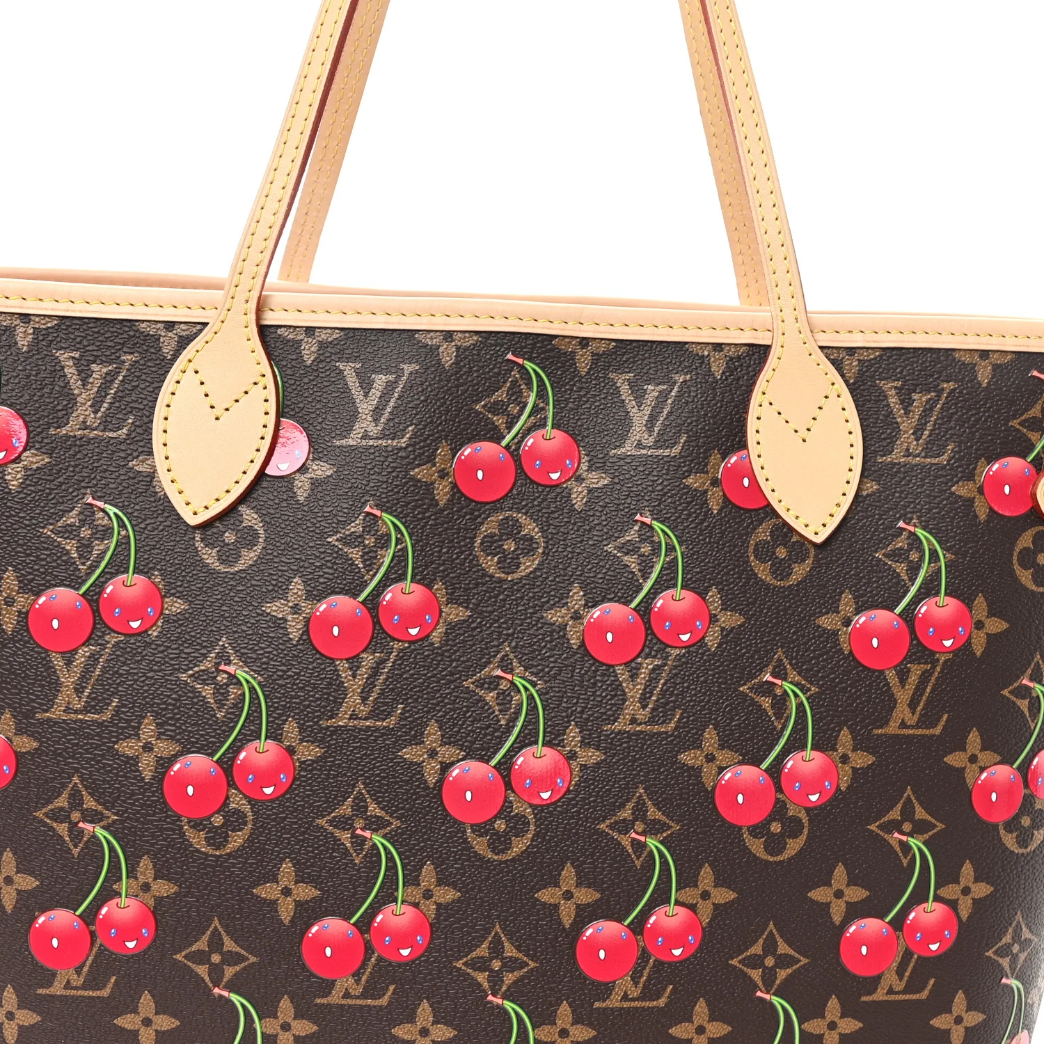 LV X TM Monogram Cerises Neverfull MM - Image 8