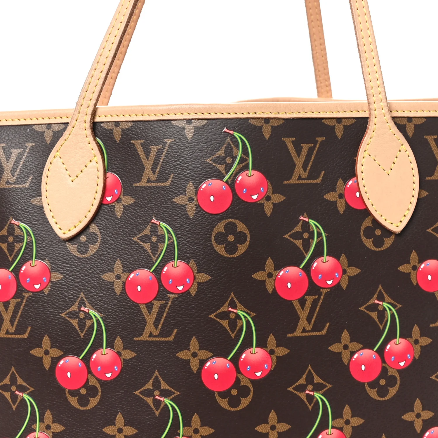 LV X TM Monogram Cerises Neverfull MM - Image 8