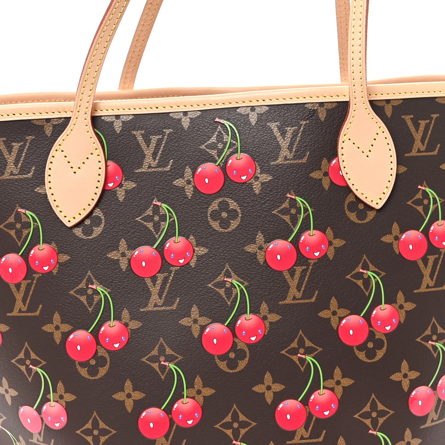 LV X TM Monogram Cerises Neverfull MM - Image 8