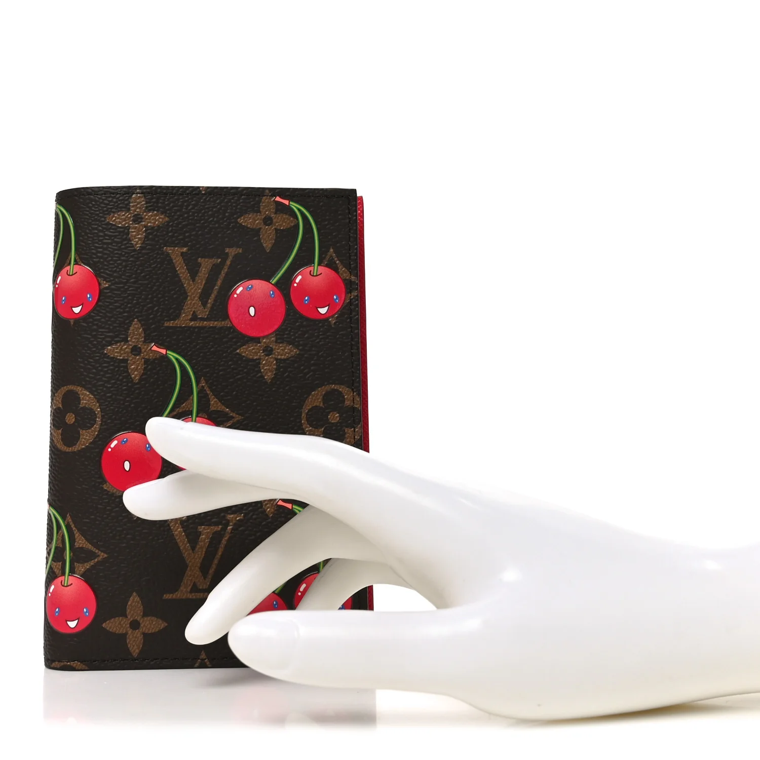LV X TM Monogram Cerises Passport Cover - Image 2
