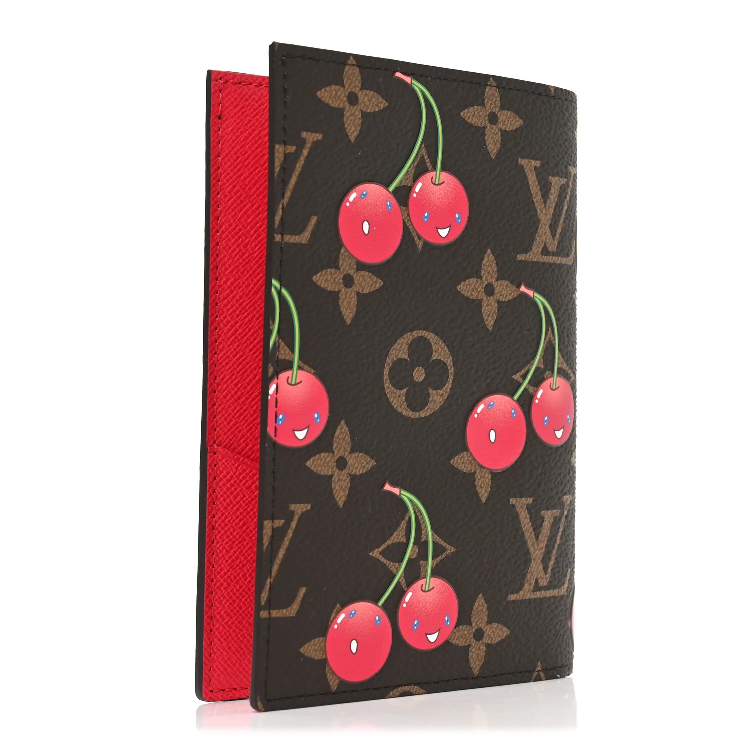 LV X TM Monogram Cerises Passport Cover - Image 3