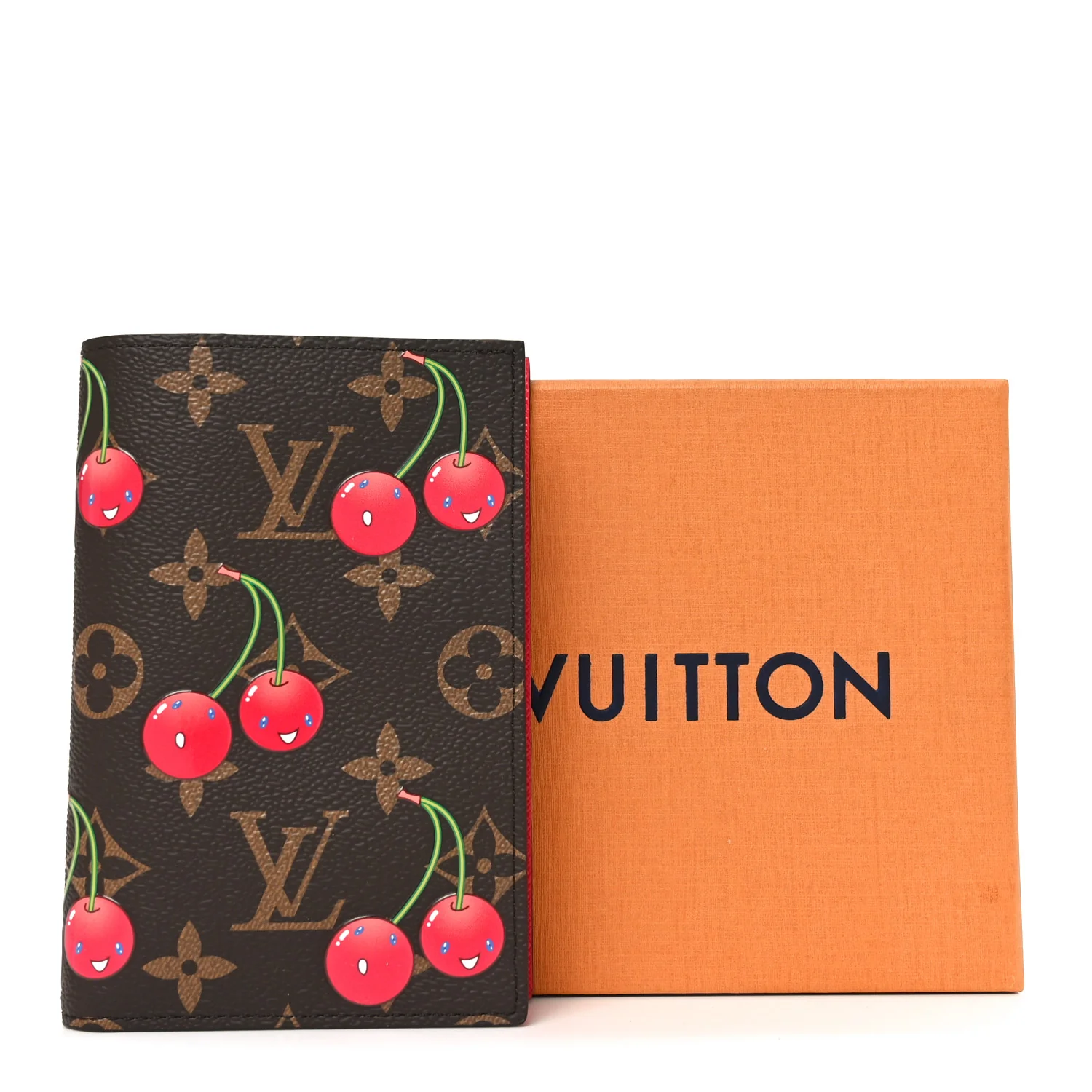 LV X TM Monogram Cerises Passport Cover - Image 7