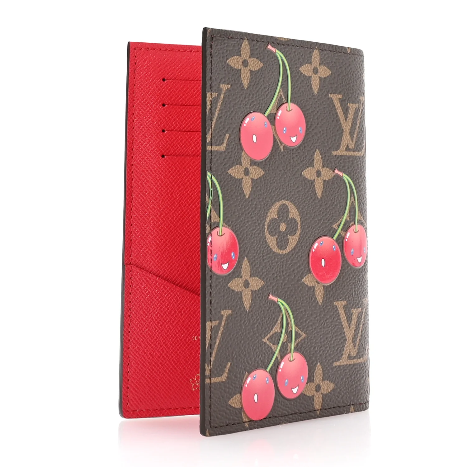 LV X TM Monogram Cerises Passport Cover - Image 3