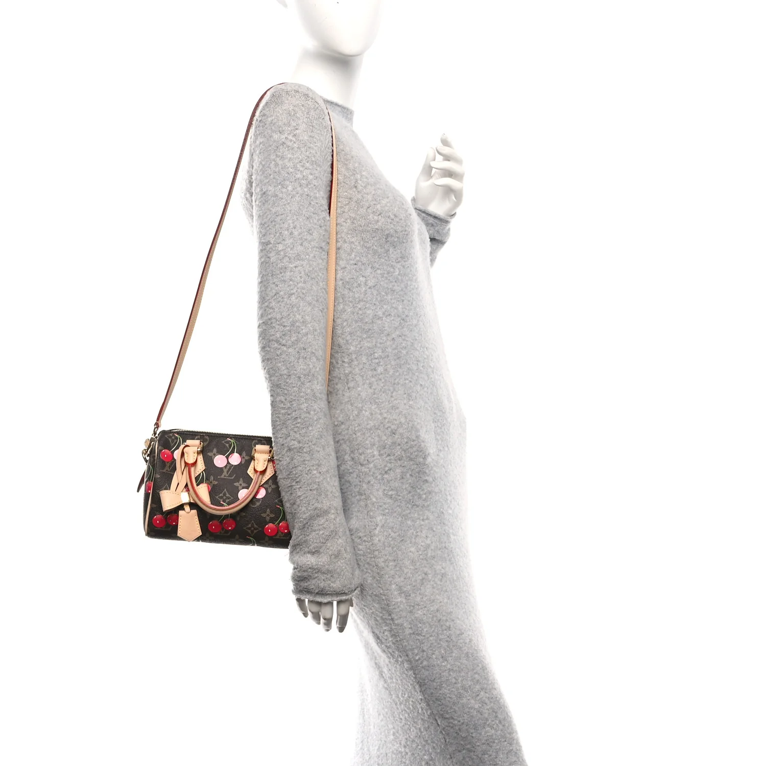 LV X TM Monogram Cerises Speedy Bandouliere 20 - Image 2