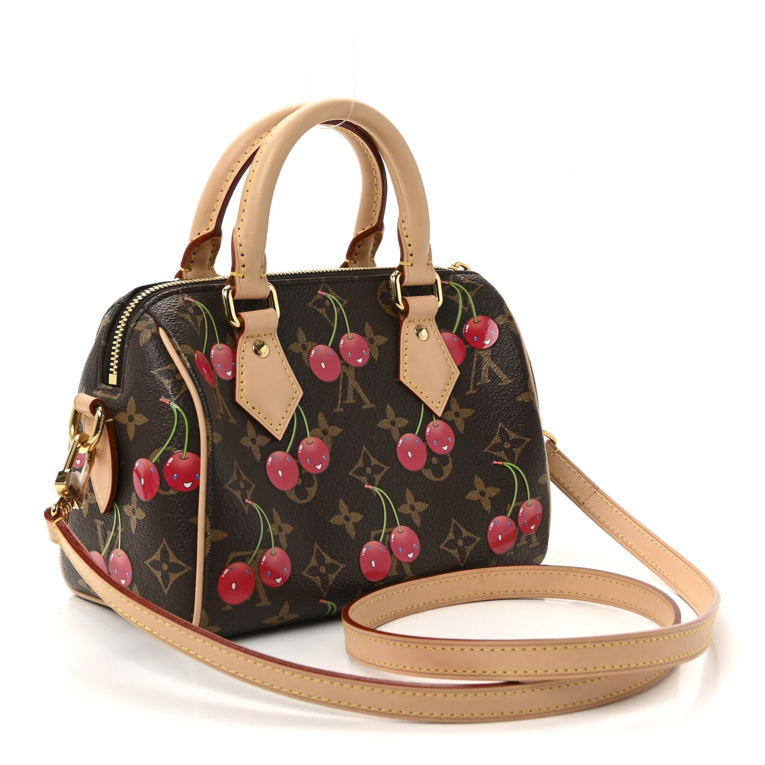 LV X TM Monogram Cerises Speedy Bandouliere 20 - Image 3