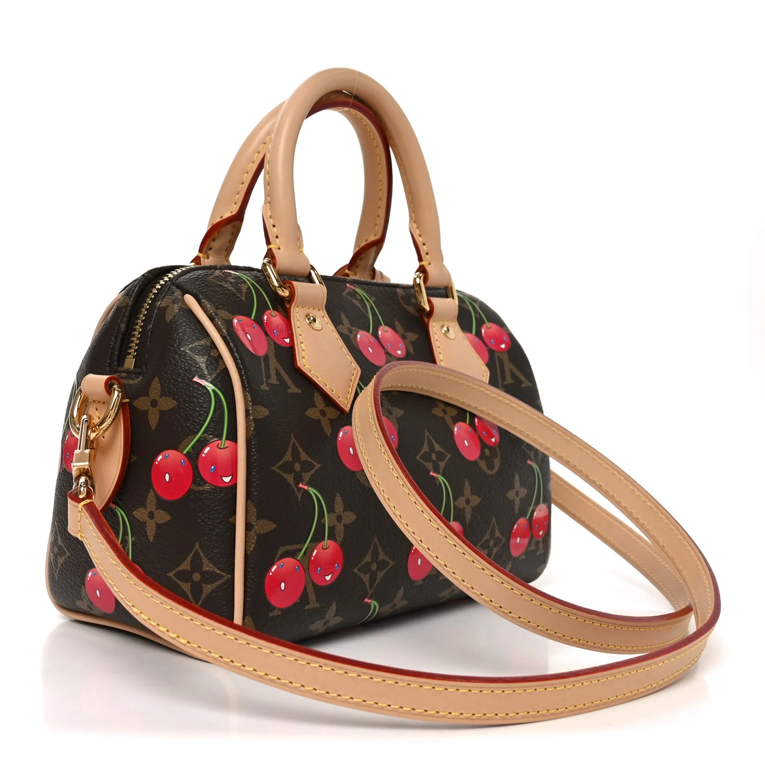 LV X TM Monogram Cerises Speedy Bandouliere 20 - Image 3