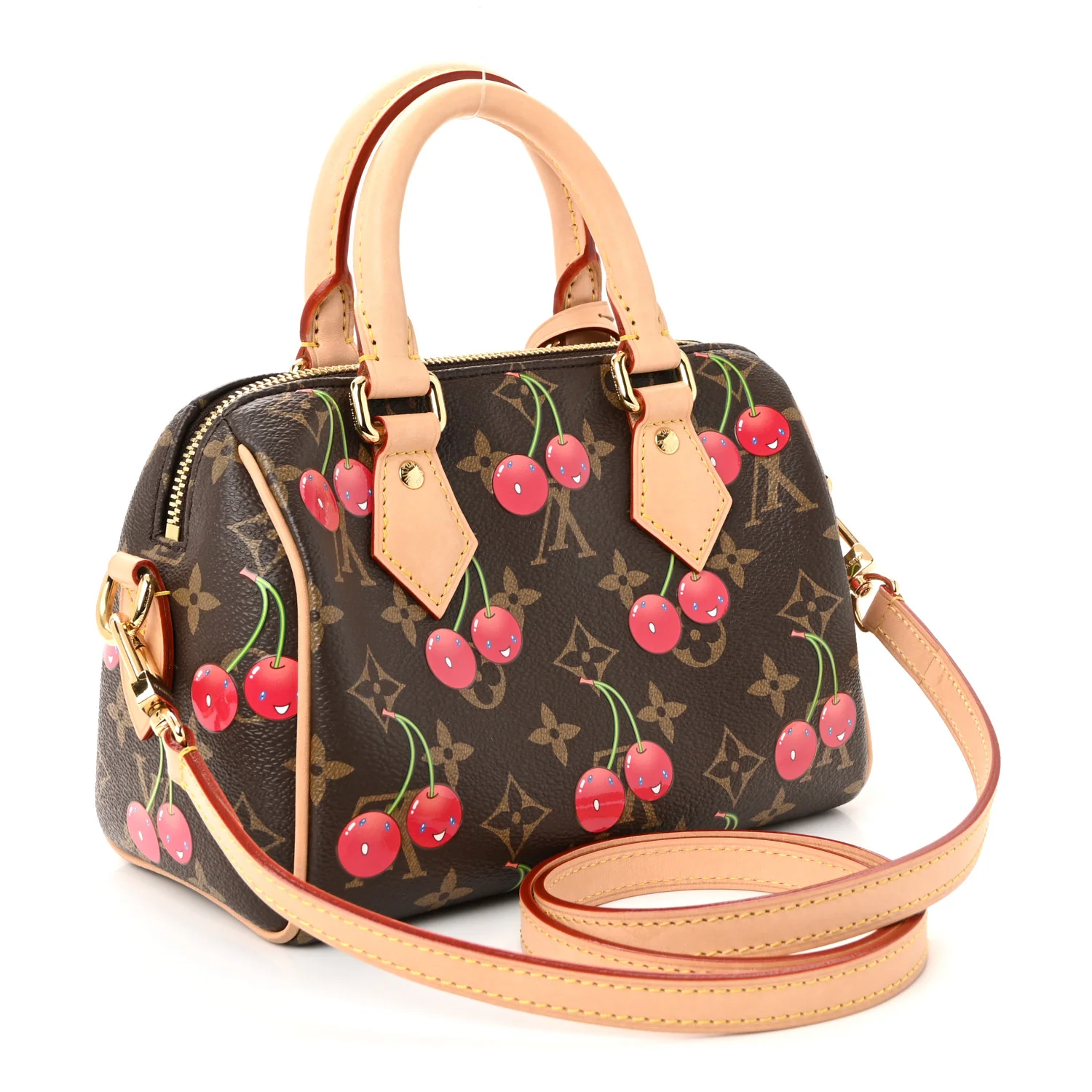 LV X TM Monogram Cerises Speedy Bandouliere 20 - Image 3