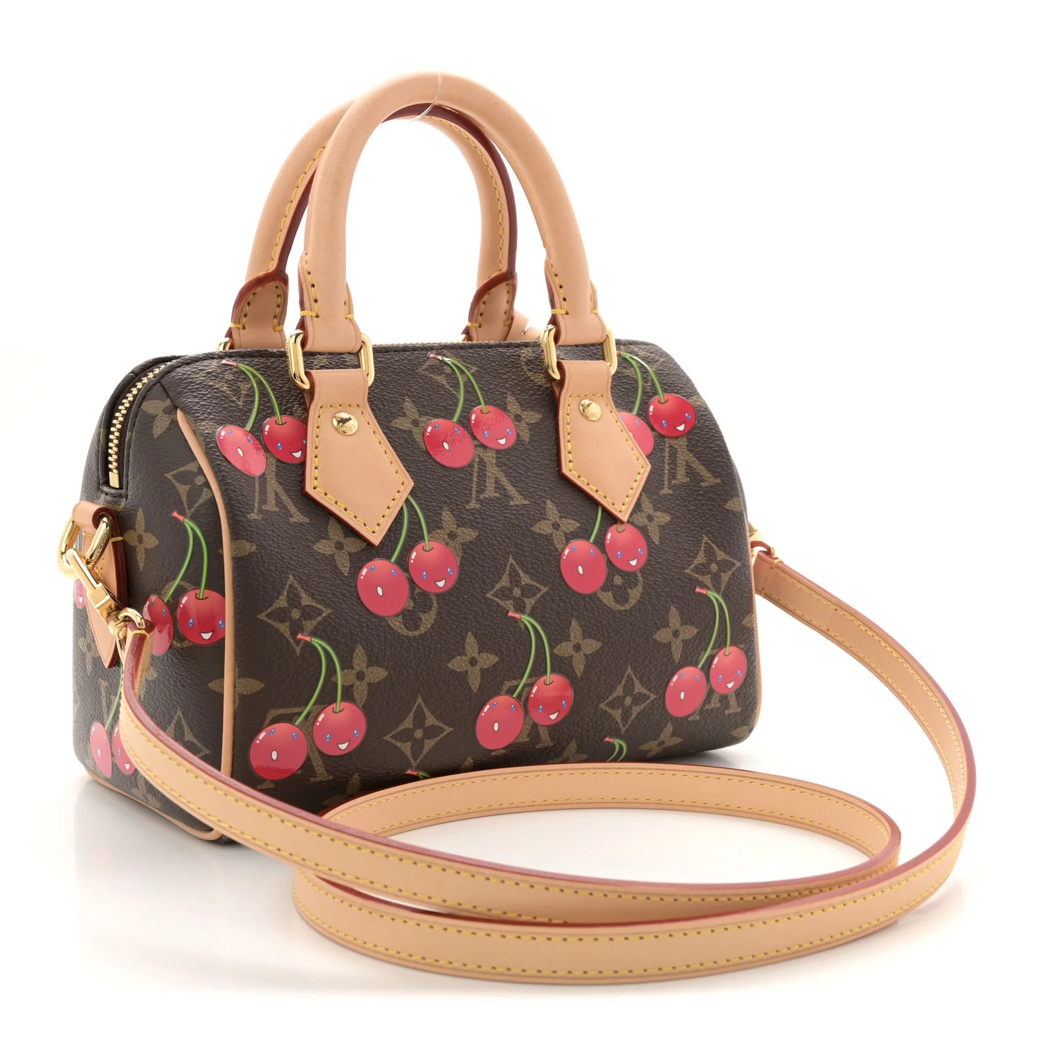 LV X TM Monogram Cerises Speedy Bandouliere 20 - Image 3
