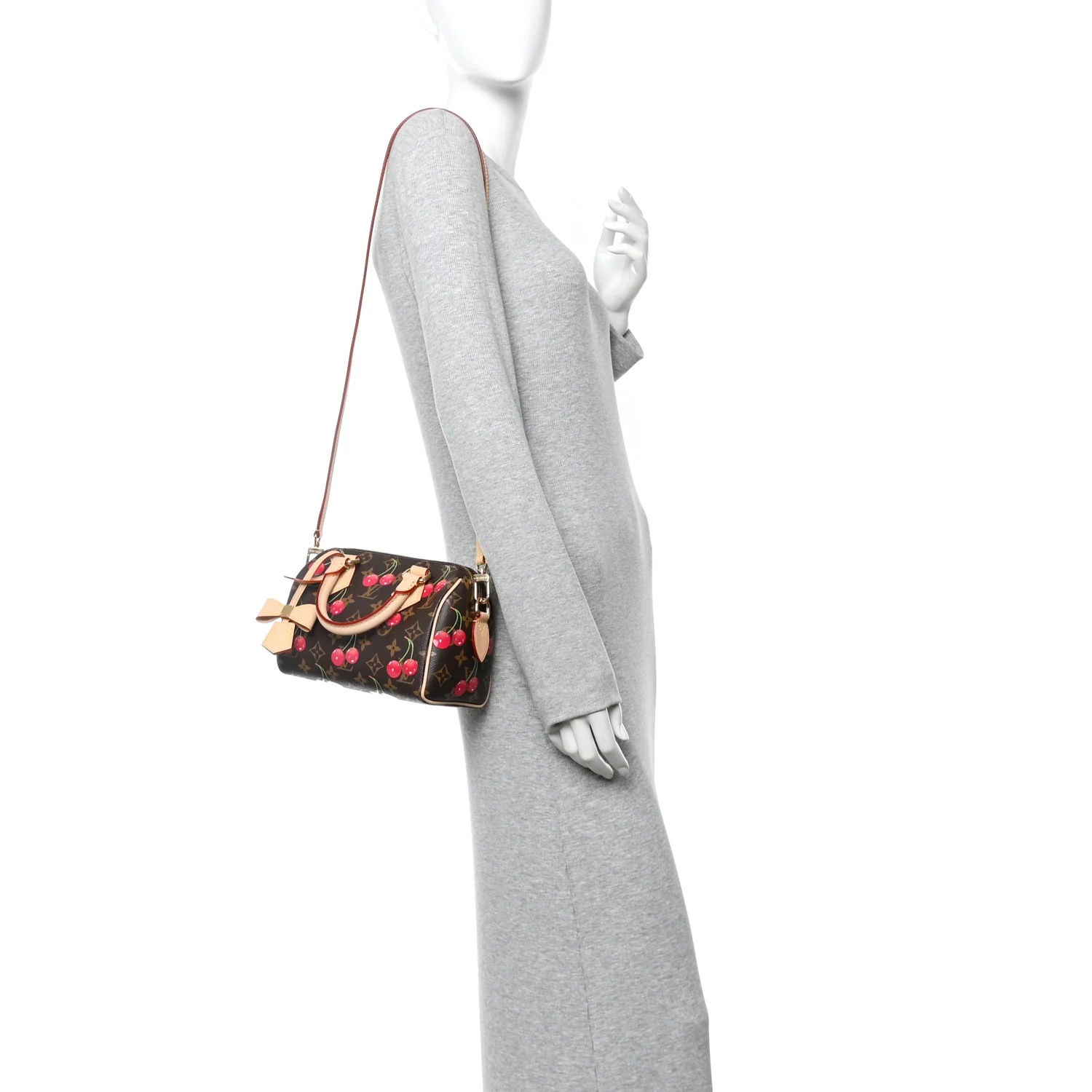 LV X TM Monogram Cerises Speedy Bandouliere 20 - Image 2
