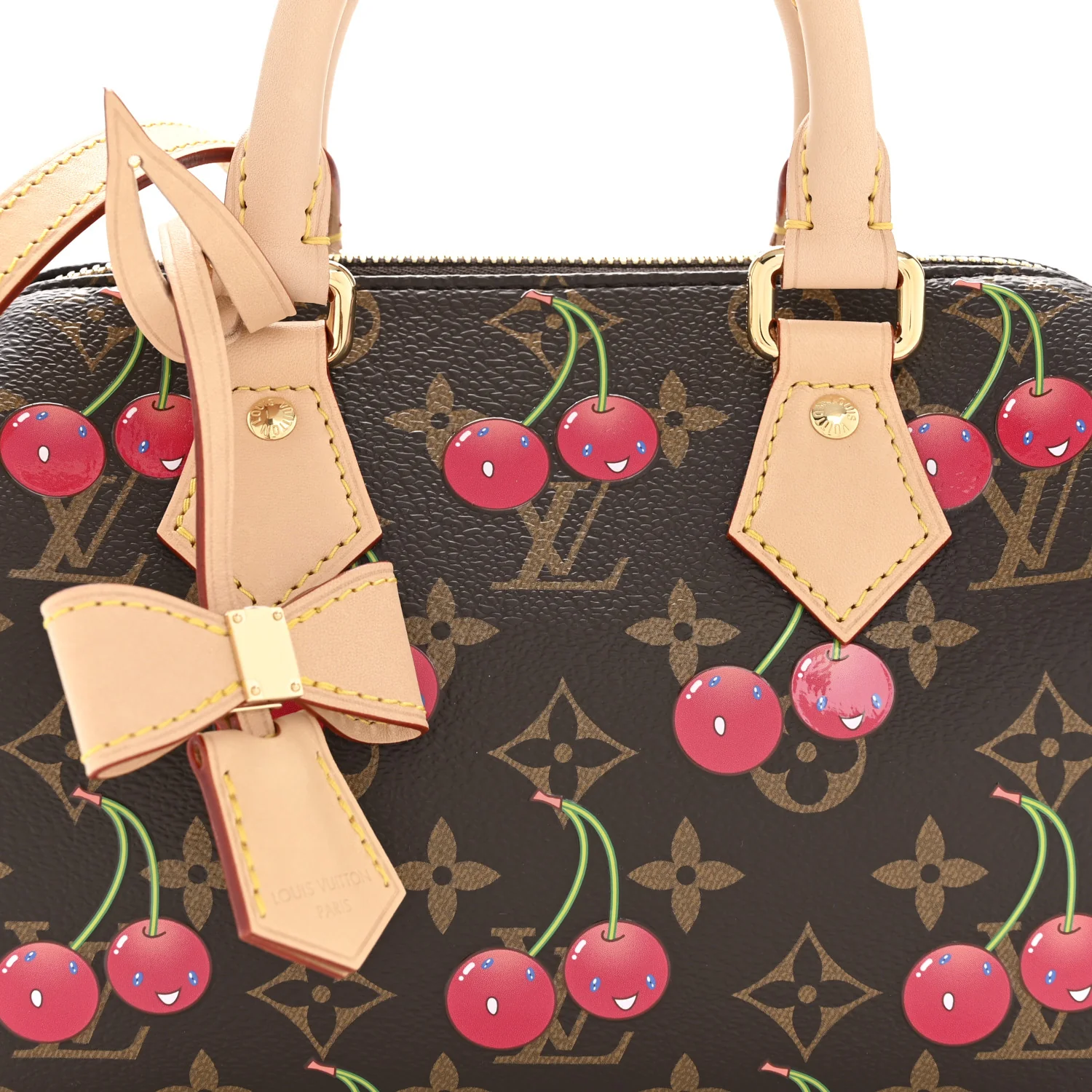 LV X TM Monogram Cerises Speedy Bandouliere 20 - Image 7