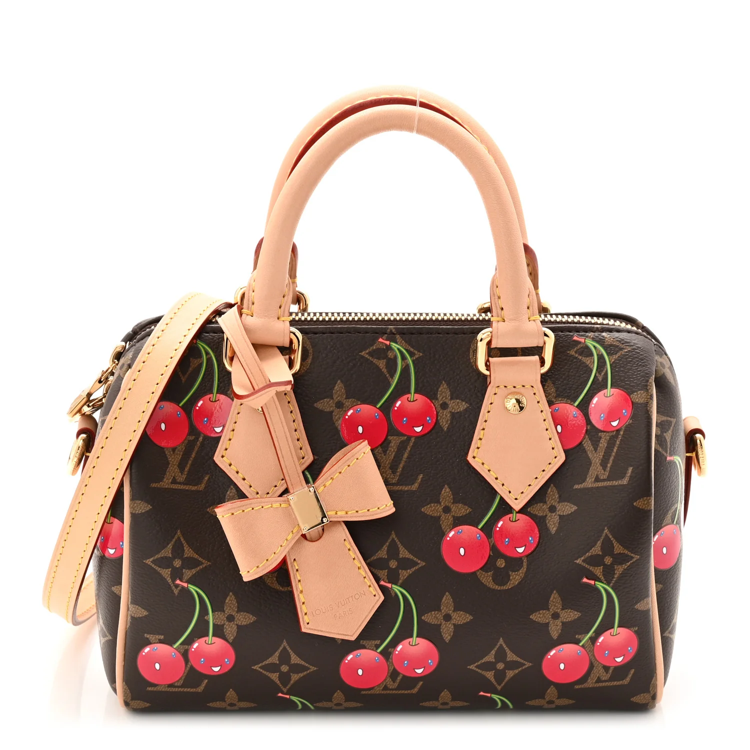 LV X TM Monogram Cerises Speedy Bandouliere 20 - Image 2