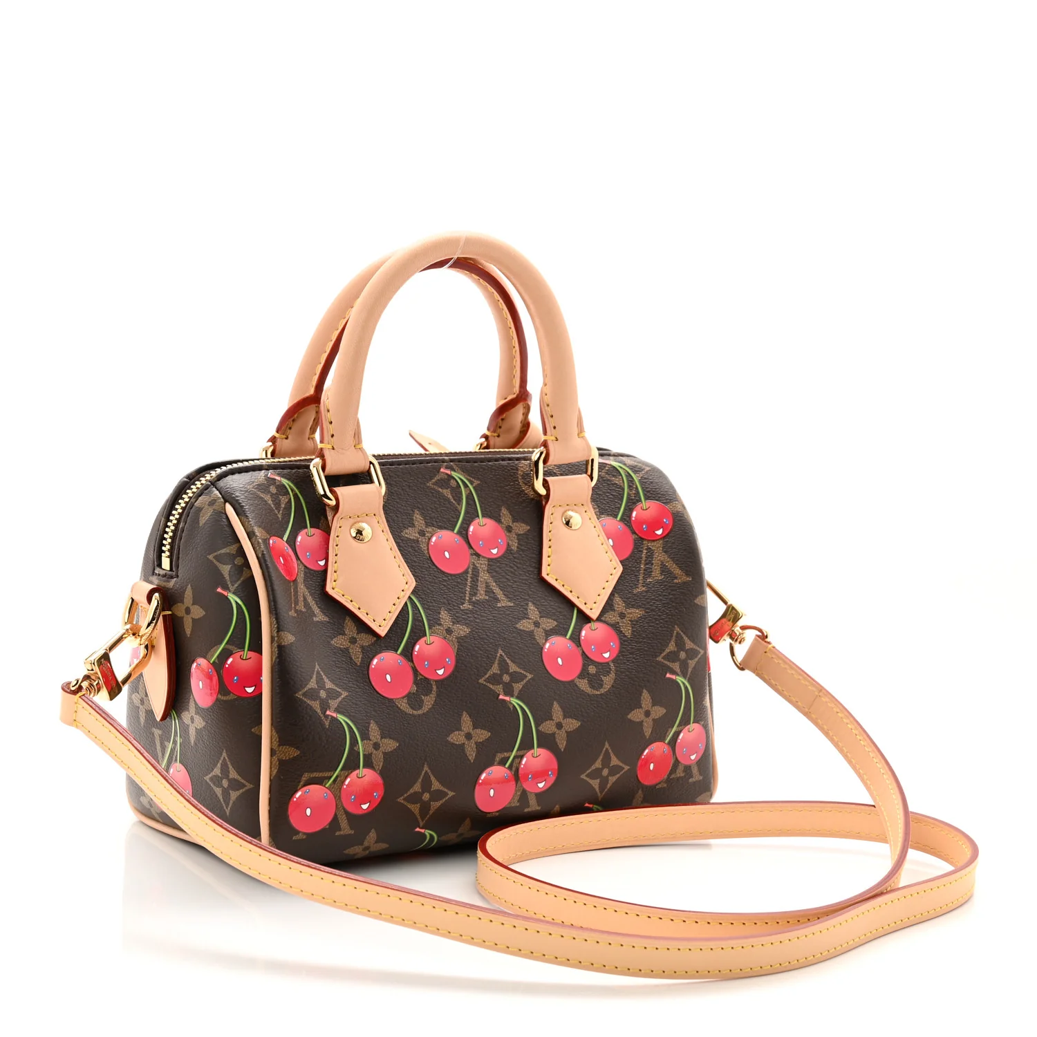 LV X TM Monogram Cerises Speedy Bandouliere 20 - Image 4