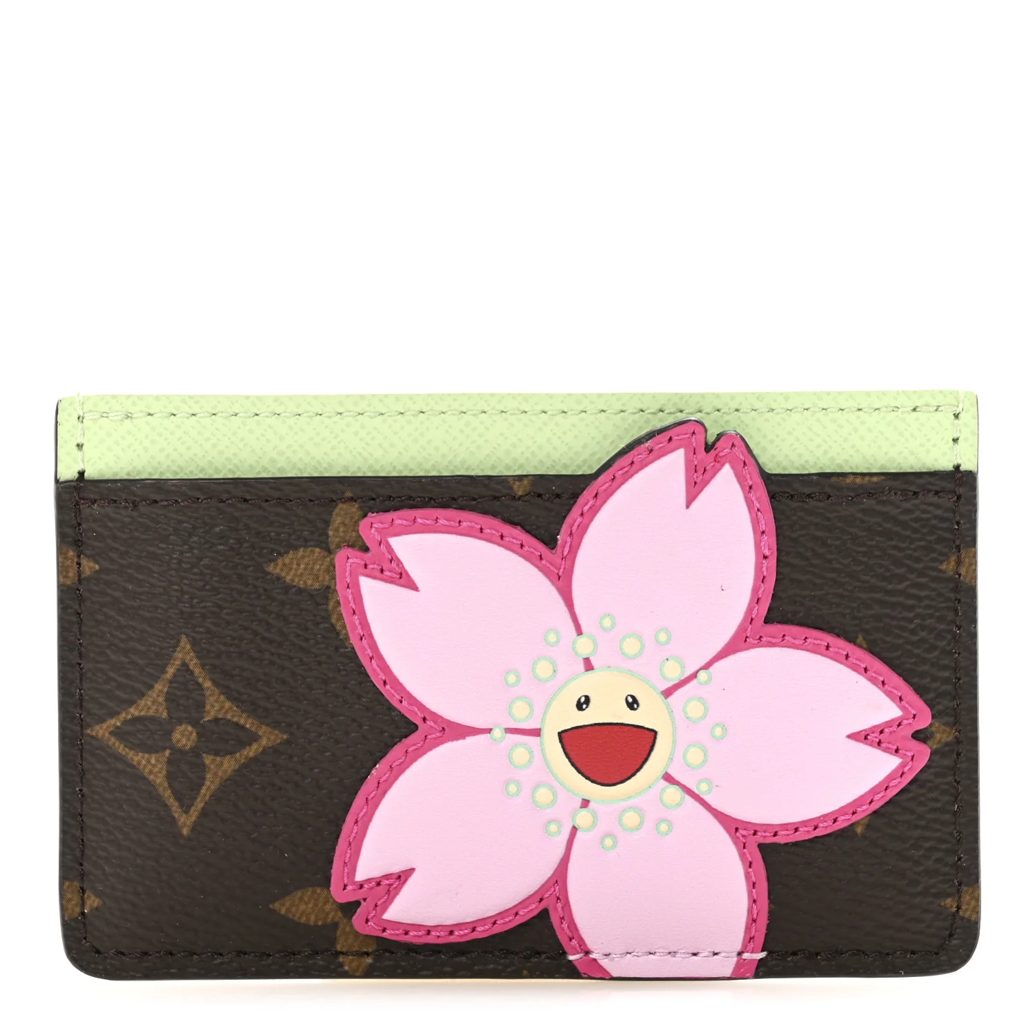 LV X TM Monogram Cherry Blossom Card Holder Sakura Brown