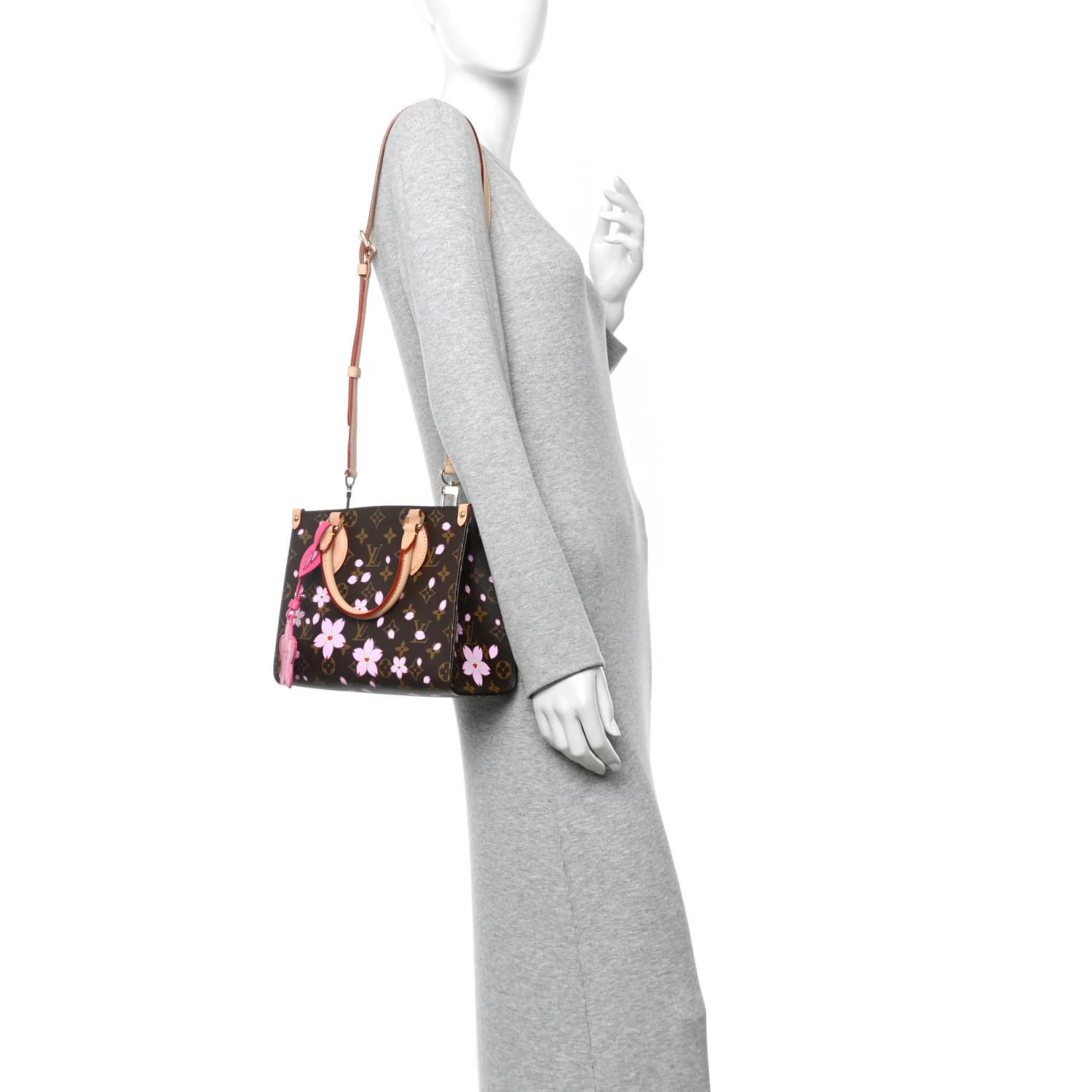 LV X TM Monogram Cherry Blossom Onthego PM Sakura Brown - Image 2