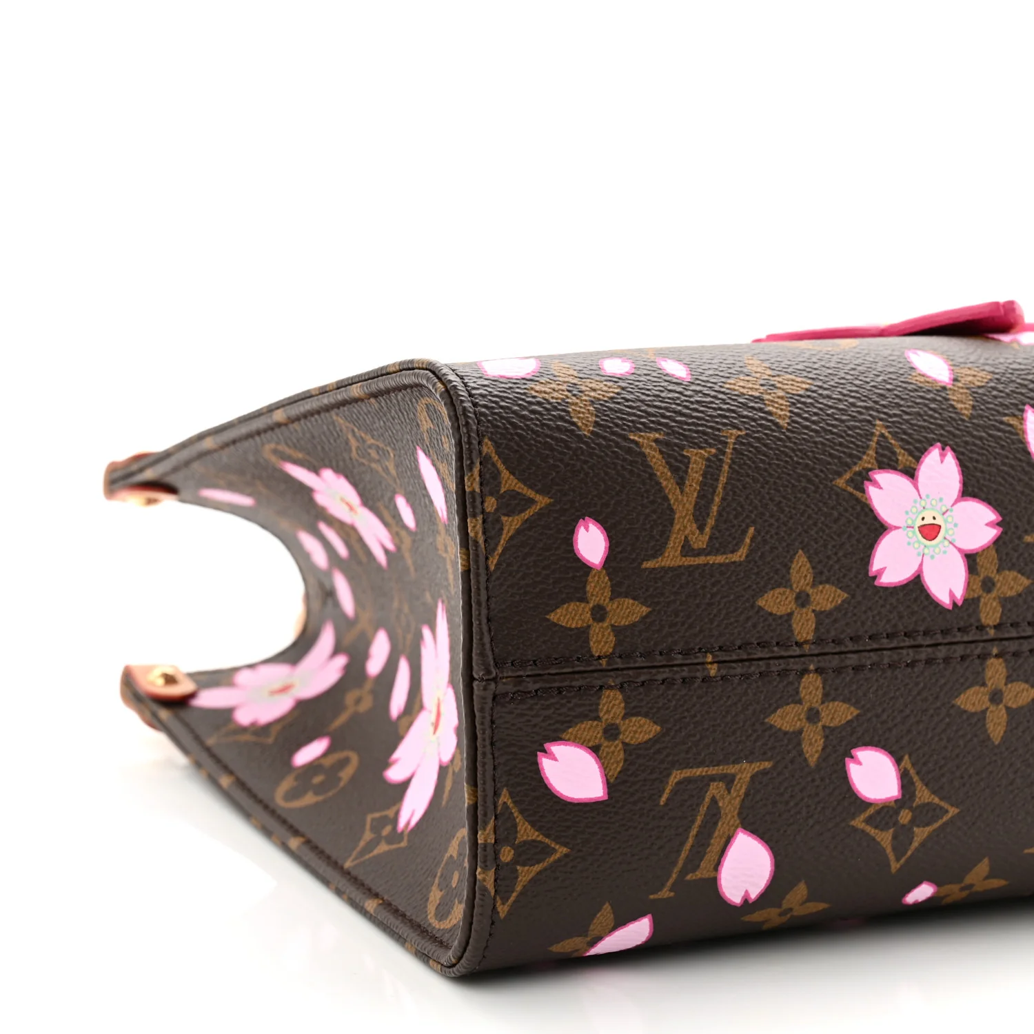LV X TM Monogram Cherry Blossom Onthego PM Sakura Brown - Image 8