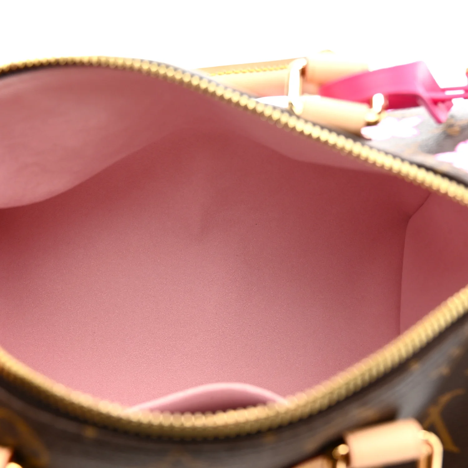 LV X TM Monogram Cherry Blossom Speedy Bandouliere 25 Sakura Brown - Image 5