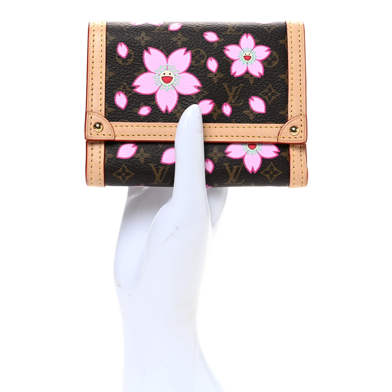 LV X TM Monogram Cherry Blossom Victorine Wallet Sakura Brown - Image 2