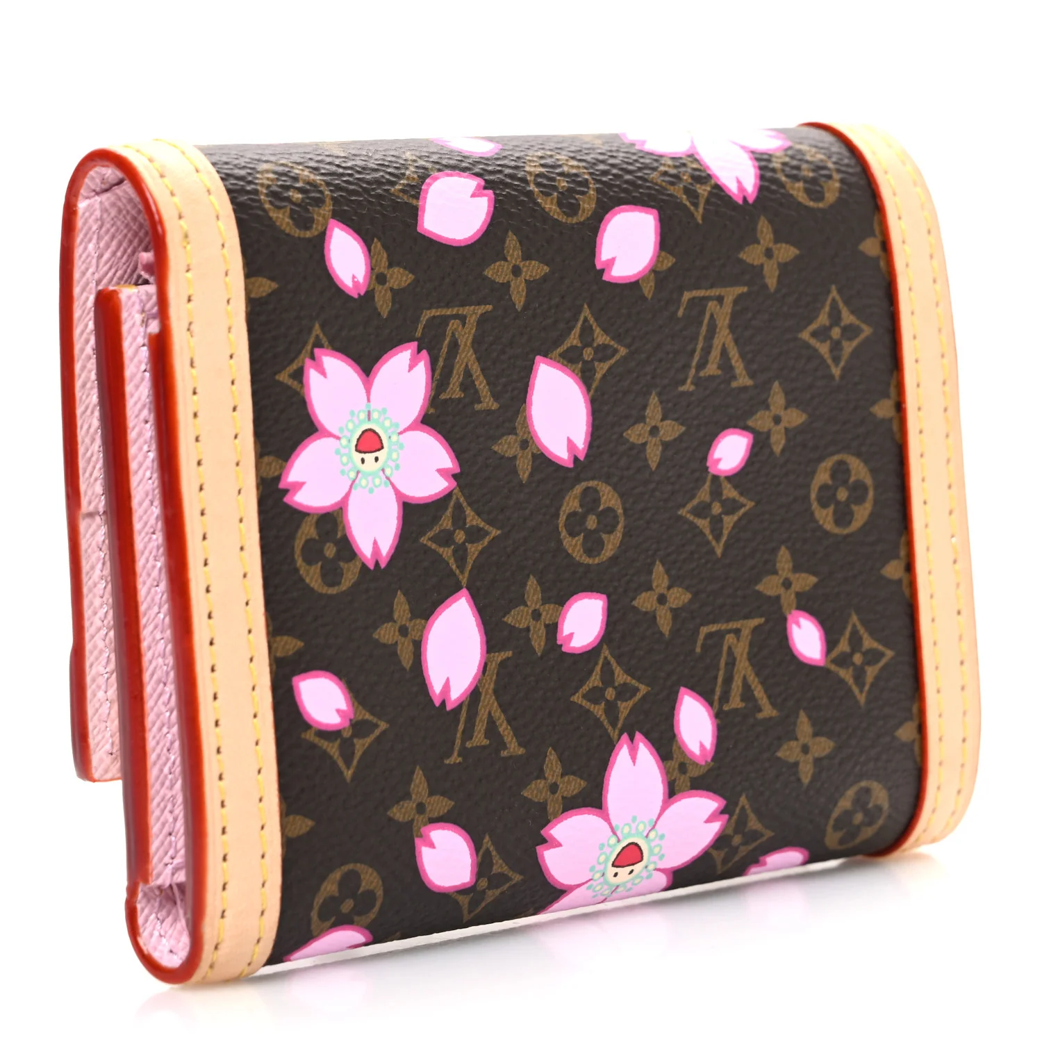 LV X TM Monogram Cherry Blossom Victorine Wallet Sakura Brown - Image 3