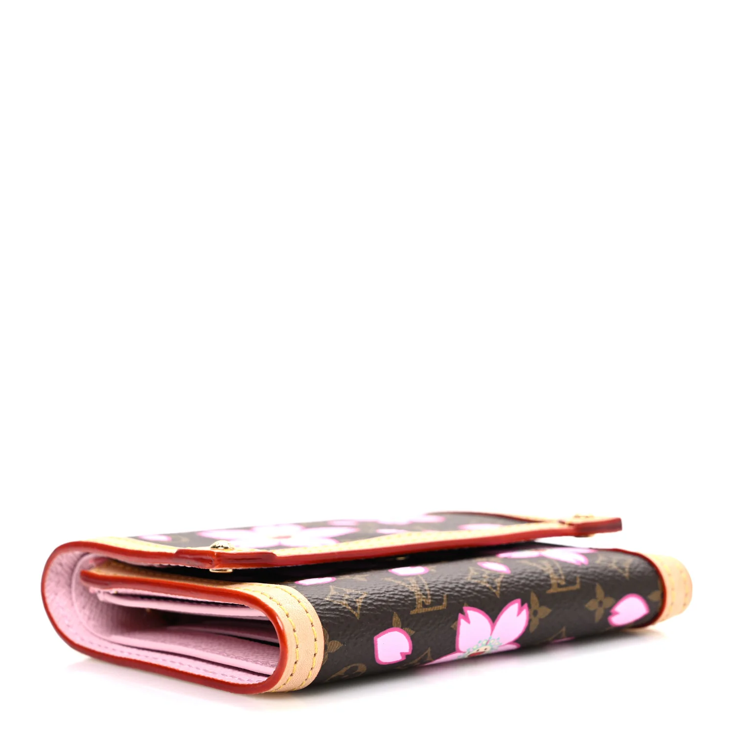 LV X TM Monogram Cherry Blossom Victorine Wallet Sakura Brown - Image 4