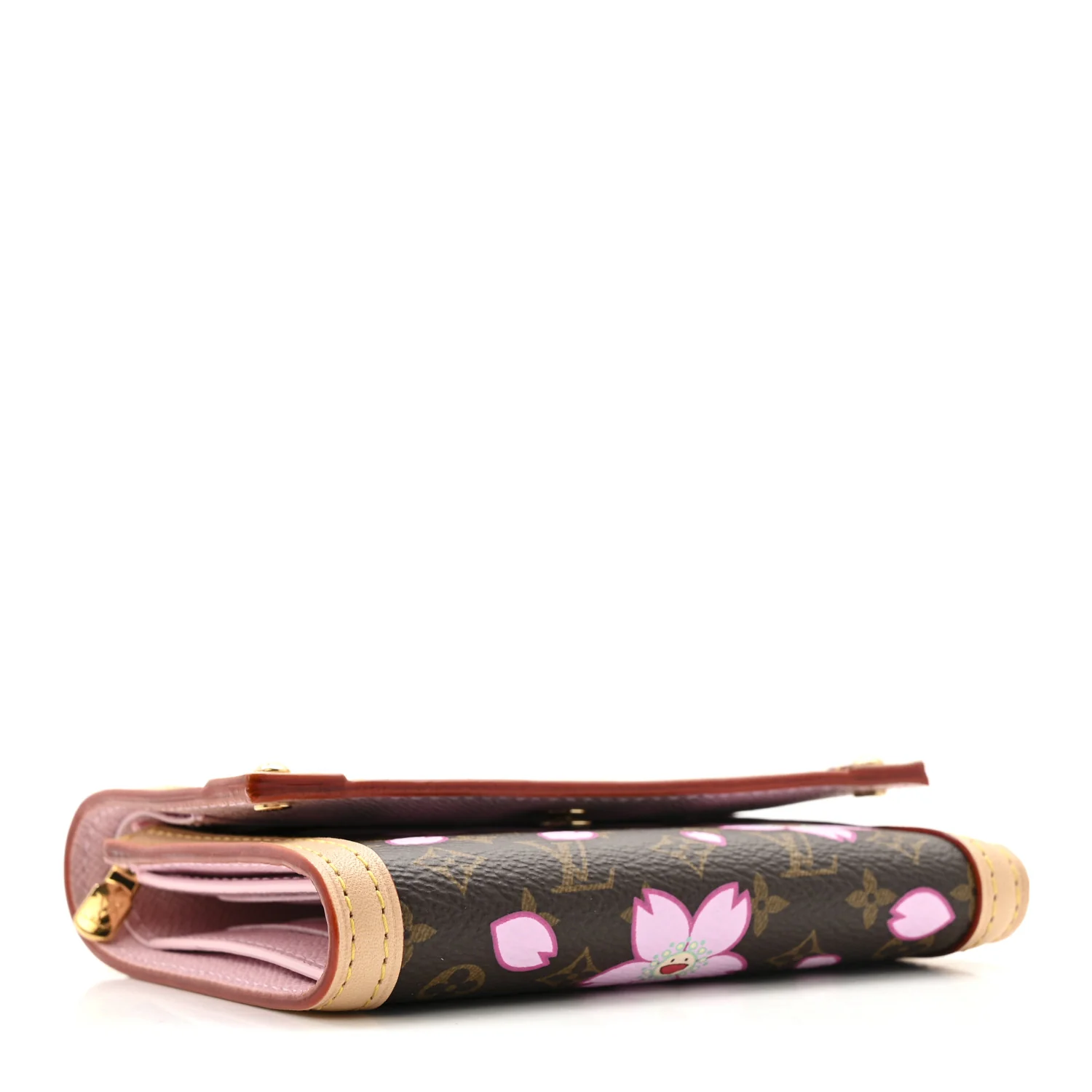 LV X TM Monogram Cherry Blossom Victorine Wallet Sakura Brown - Image 4