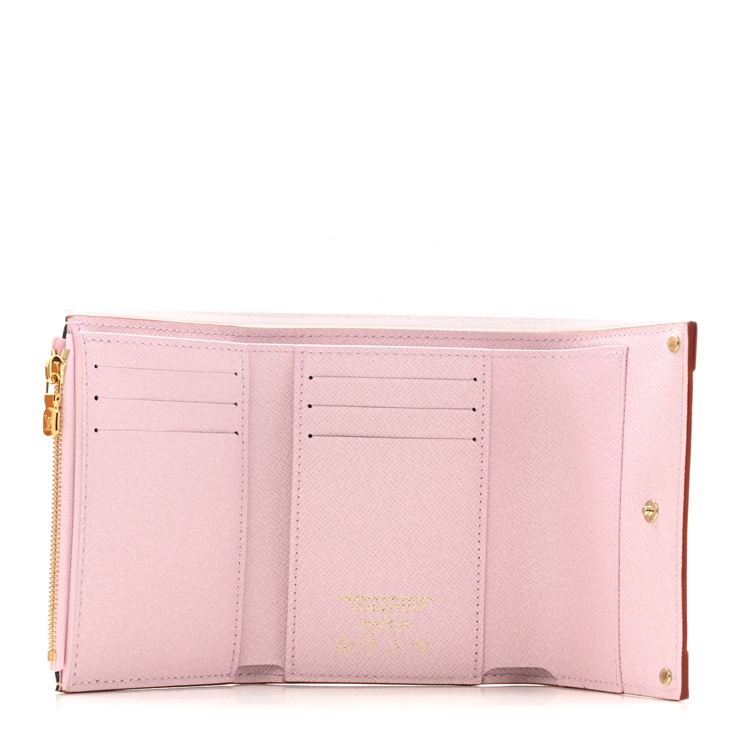 LV X TM Monogram Cherry Blossom Victorine Wallet Sakura Brown - Image 5