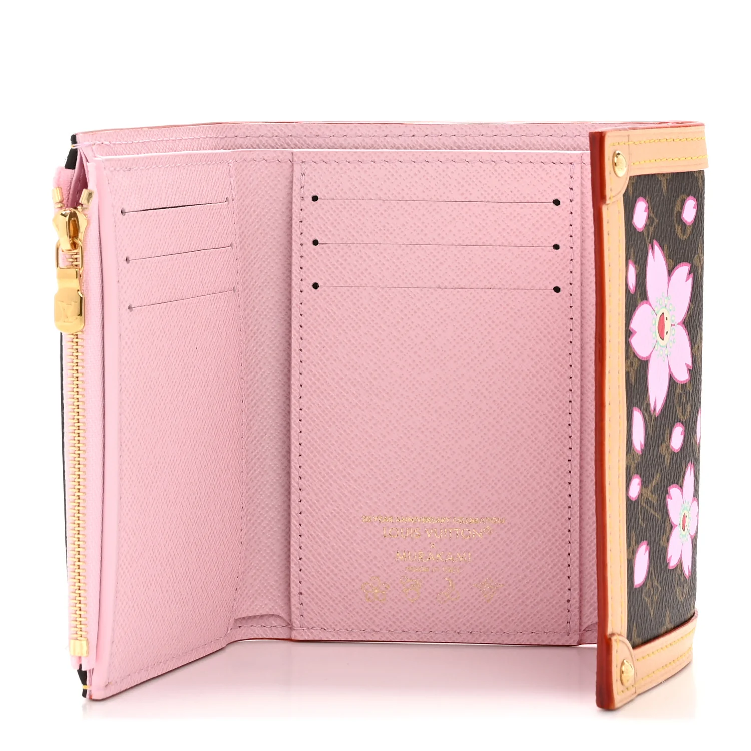 LV X TM Monogram Cherry Blossom Victorine Wallet Sakura Brown - Image 10