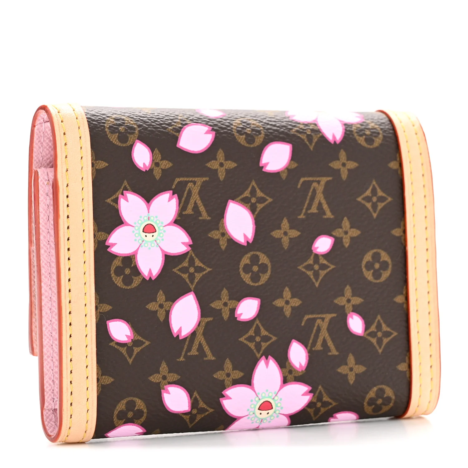 LV X TM Monogram Cherry Blossom Victorine Wallet Sakura Brown - Image 6