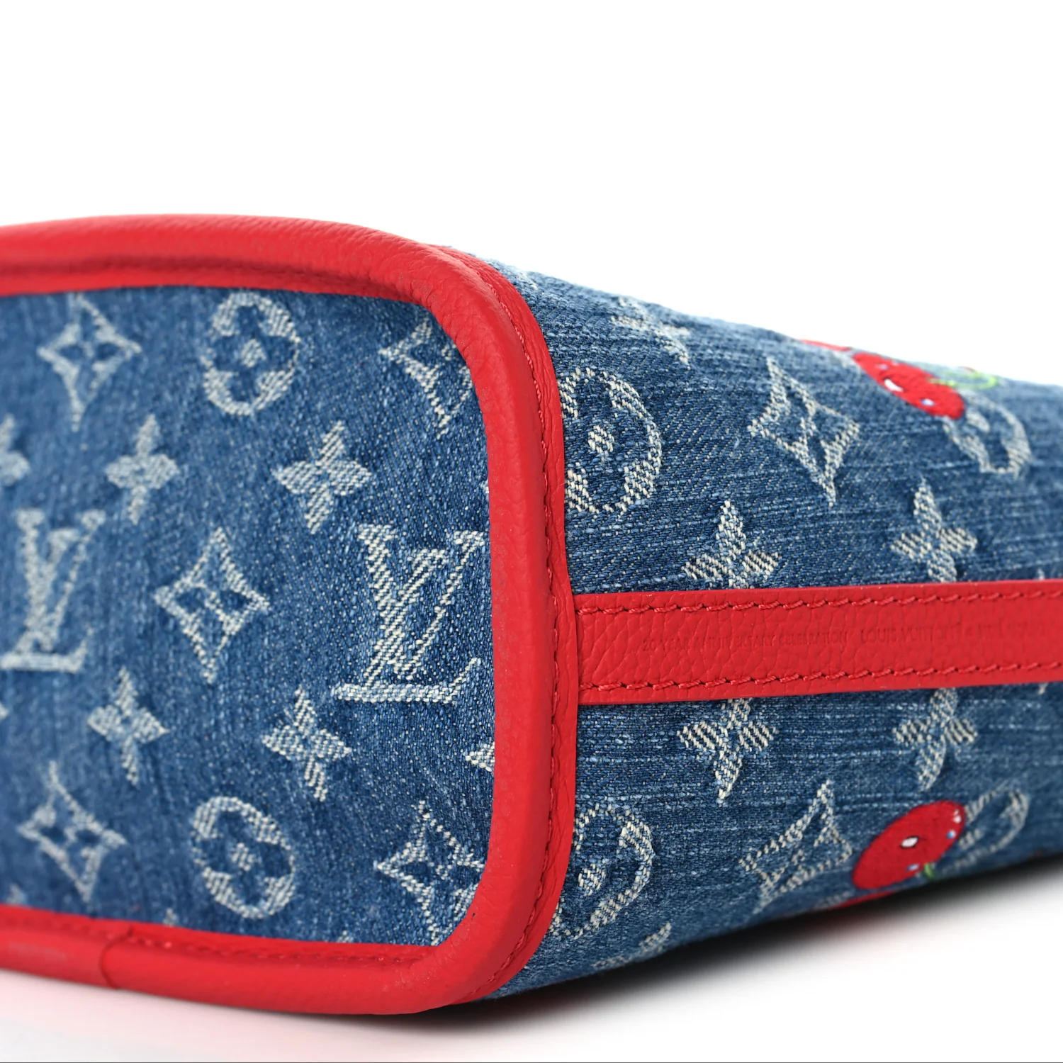 LV X TM Monogram Denim Cerises Neverfull Inside Out BB - Image 11