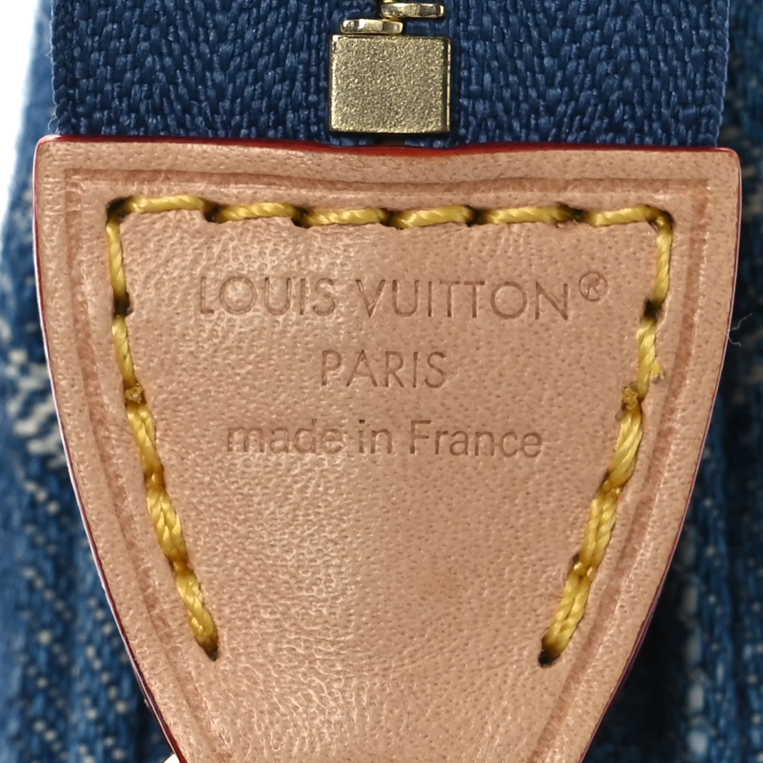 LV X TM Monogram Denim Cerises Pochette Accessories Blue - Image 6