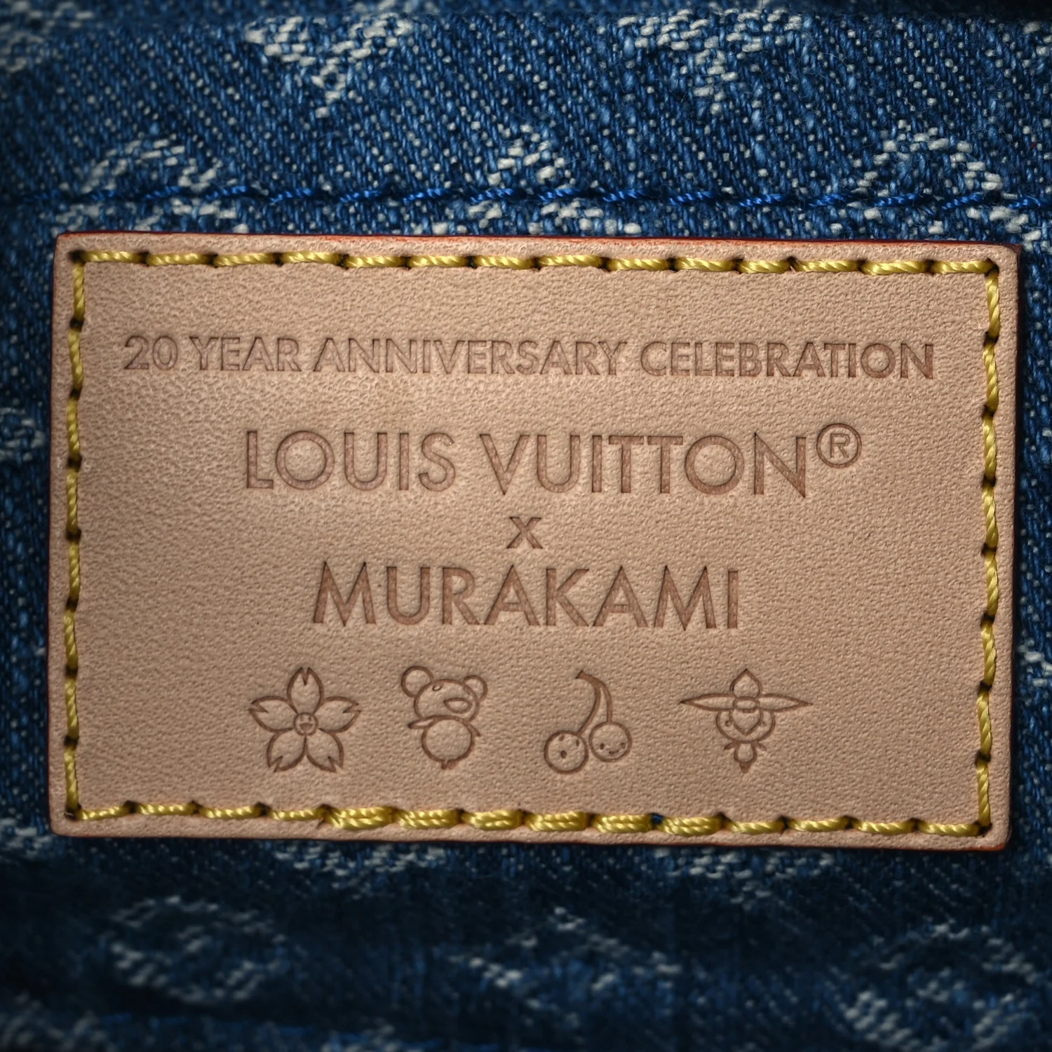 LV X TM Monogram Denim Cerises Pochette Accessories Blue - Image 7