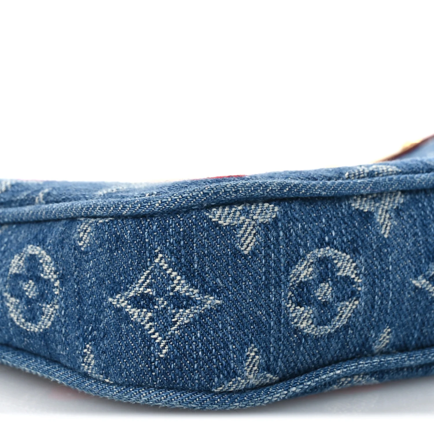 LV X TM Monogram Denim Cerises Pochette Accessories Blue - Image 9