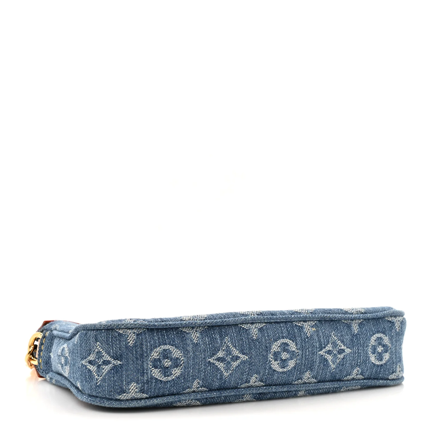 LV X TM Monogram Denim Cerises Pochette Accessories Blue - Image 4