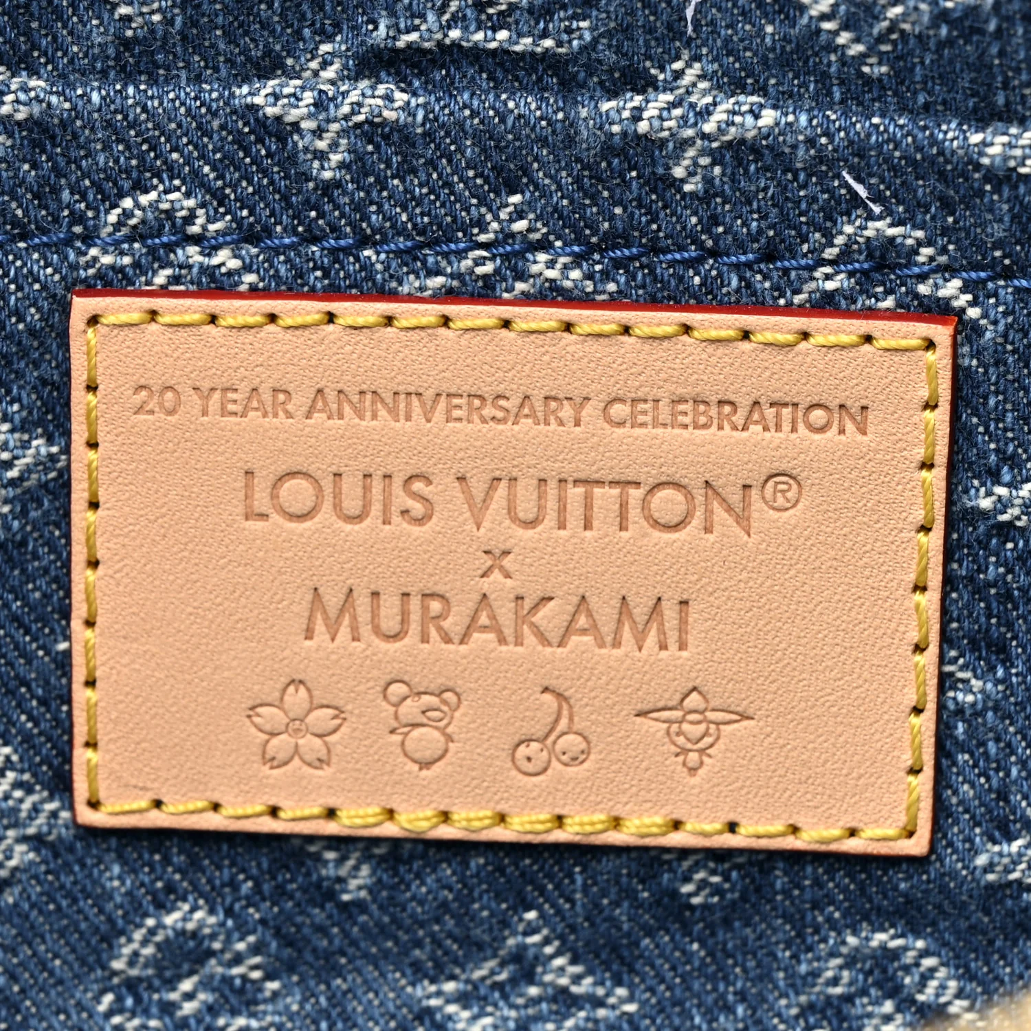 LV X TM Monogram Denim Cerises Pochette Accessories Blue - Image 6