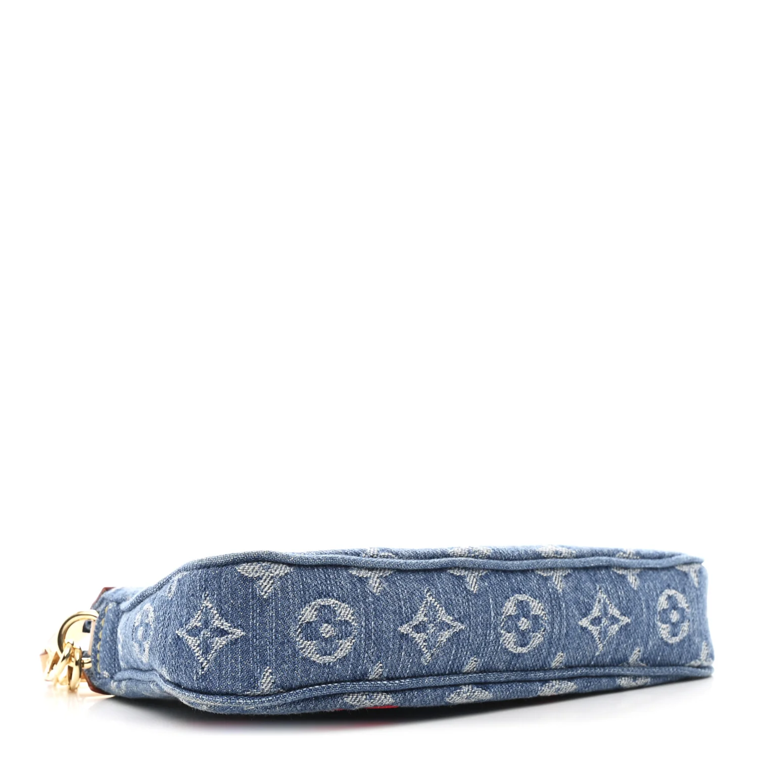 LV X TM Monogram Denim Cerises Pochette Accessories Blue - Image 4