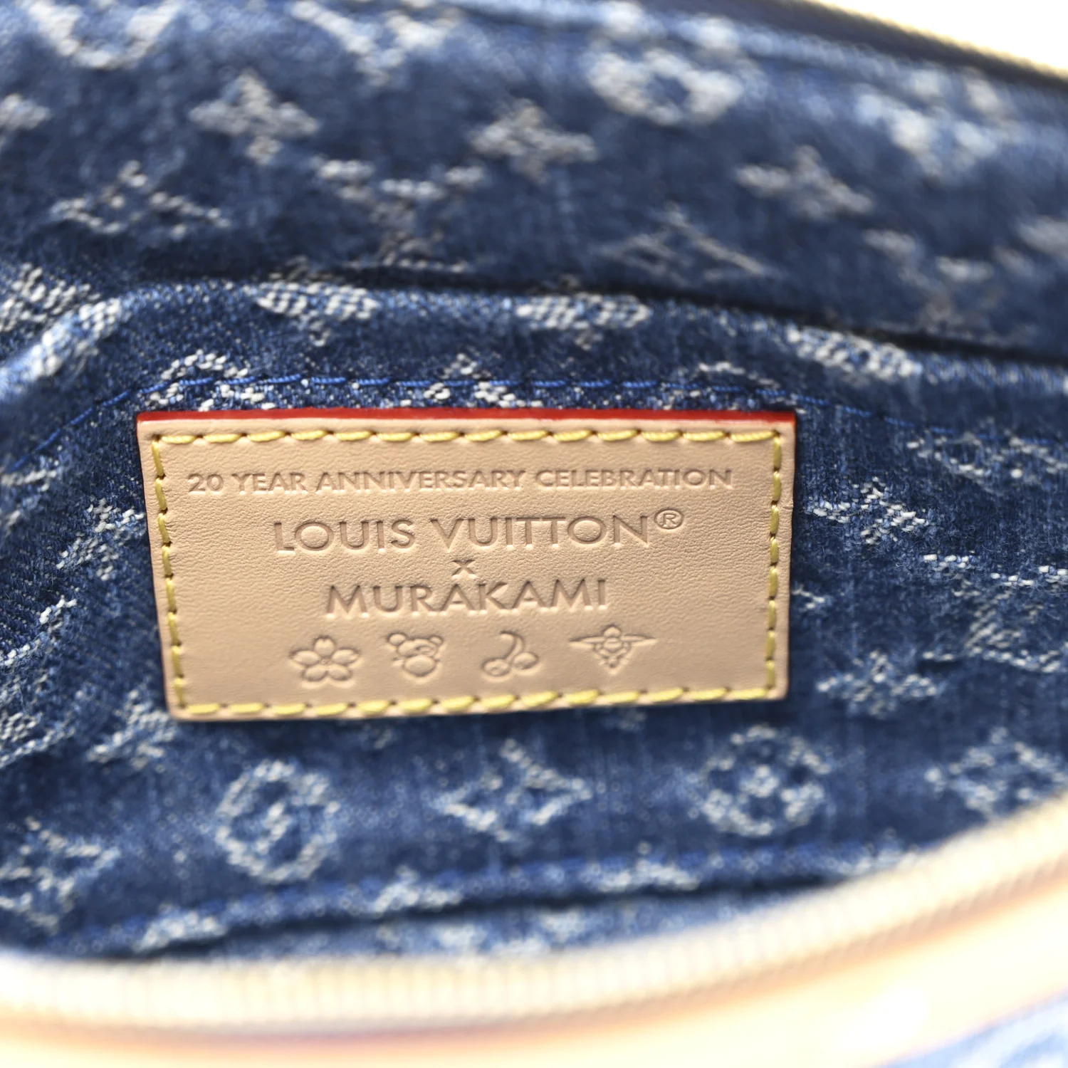 LV X TM Monogram Denim Cerises Pochette Accessories Blue - Image 6