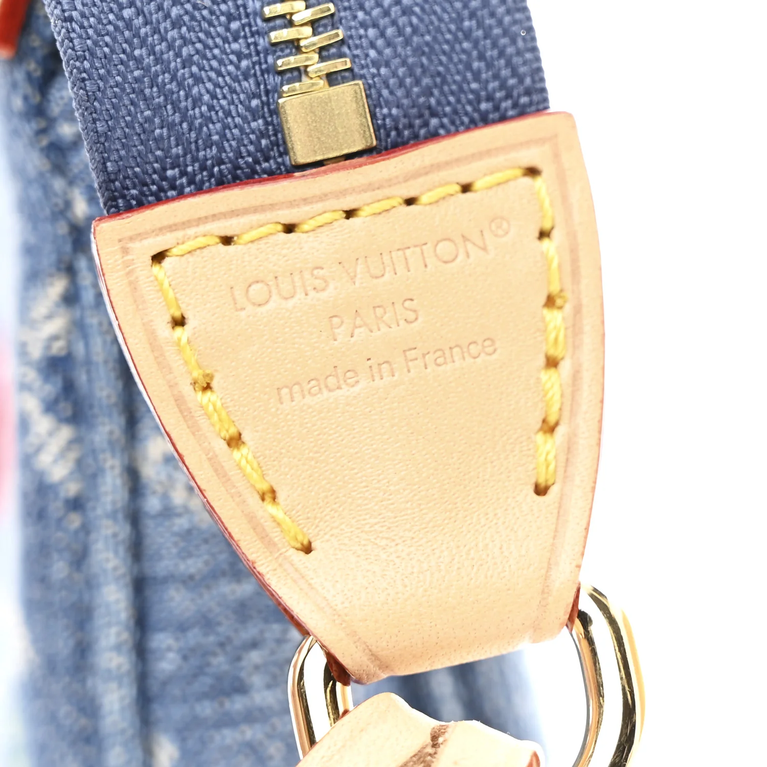 LV X TM Monogram Denim Cerises Pochette Accessories Blue - Image 7