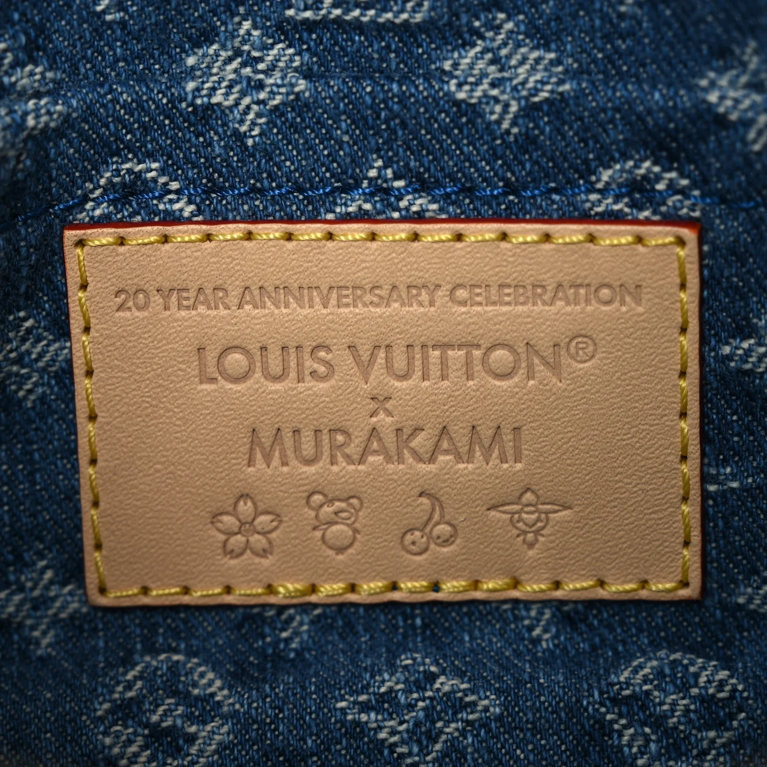 LV X TM Monogram Denim Cerises Pochette Accessories Blue - Image 6