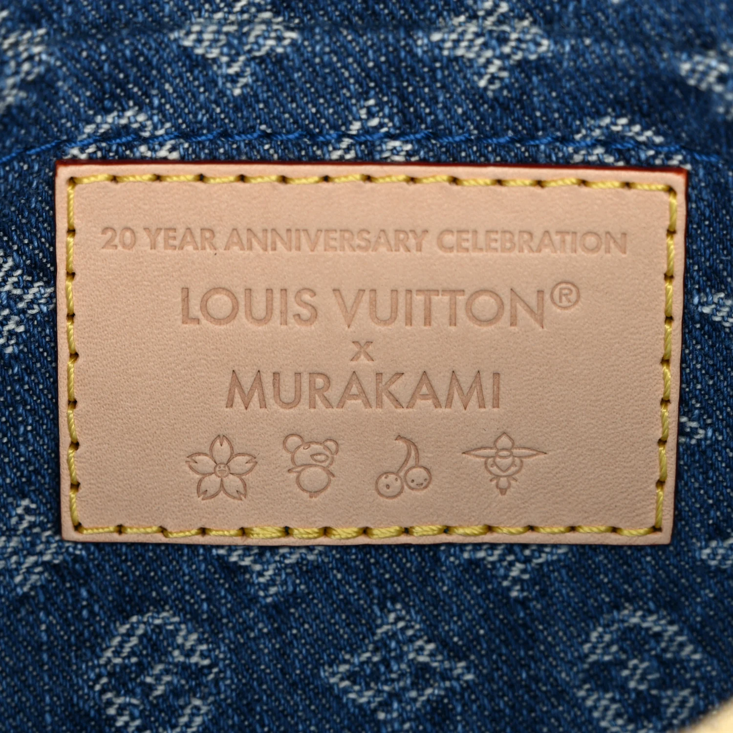 LV X TM Monogram Denim Cerises Pochette Accessories Blue - Image 6