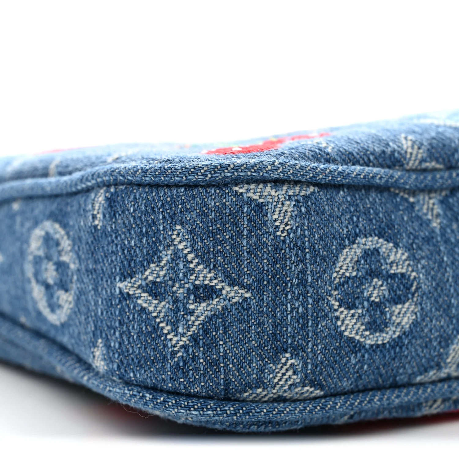 LV X TM Monogram Denim Cerises Pochette Accessories Blue - Image 8