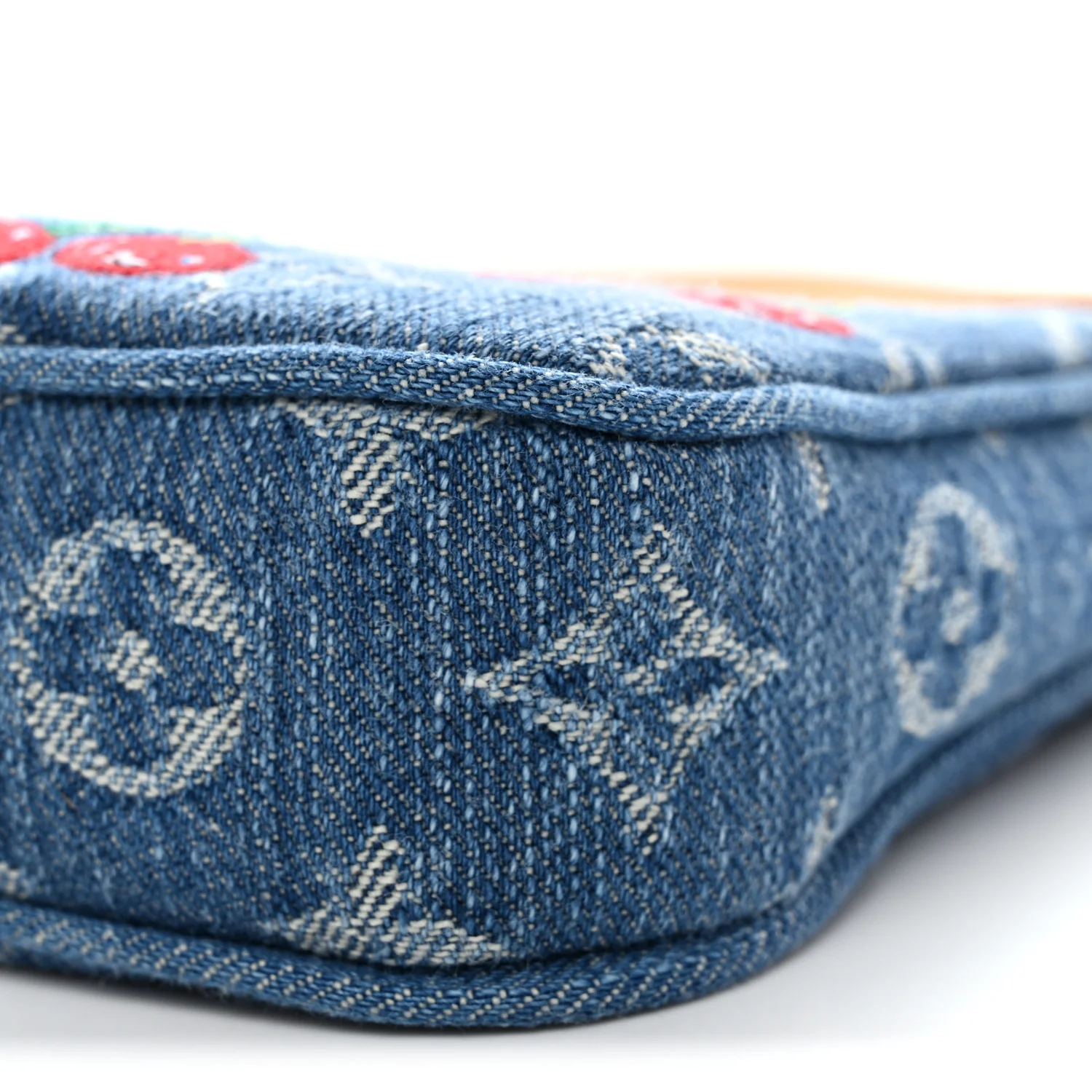 LV X TM Monogram Denim Cerises Pochette Accessories Blue - Image 9