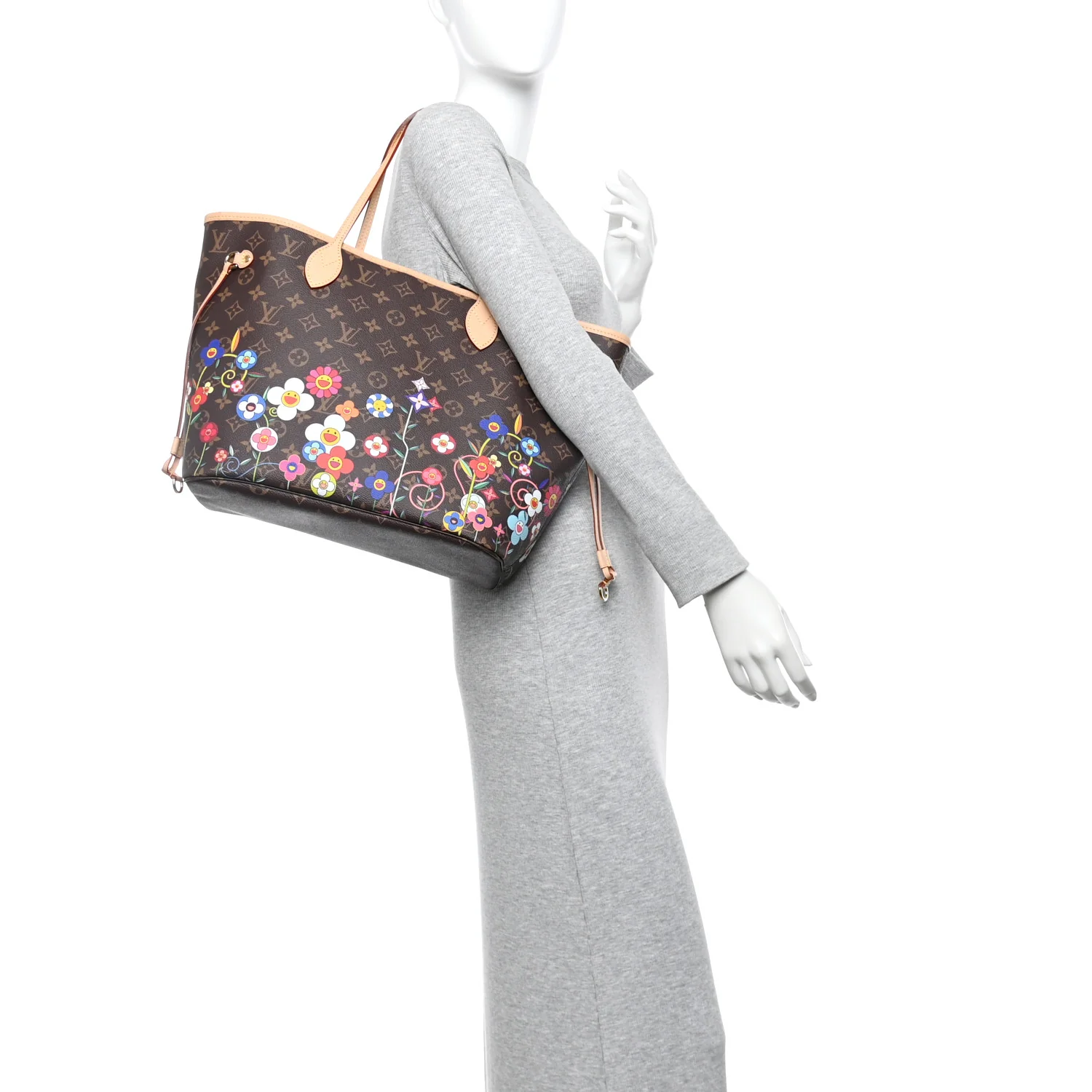 LV X TM Monogram Flowers Neverfull MM - Image 2