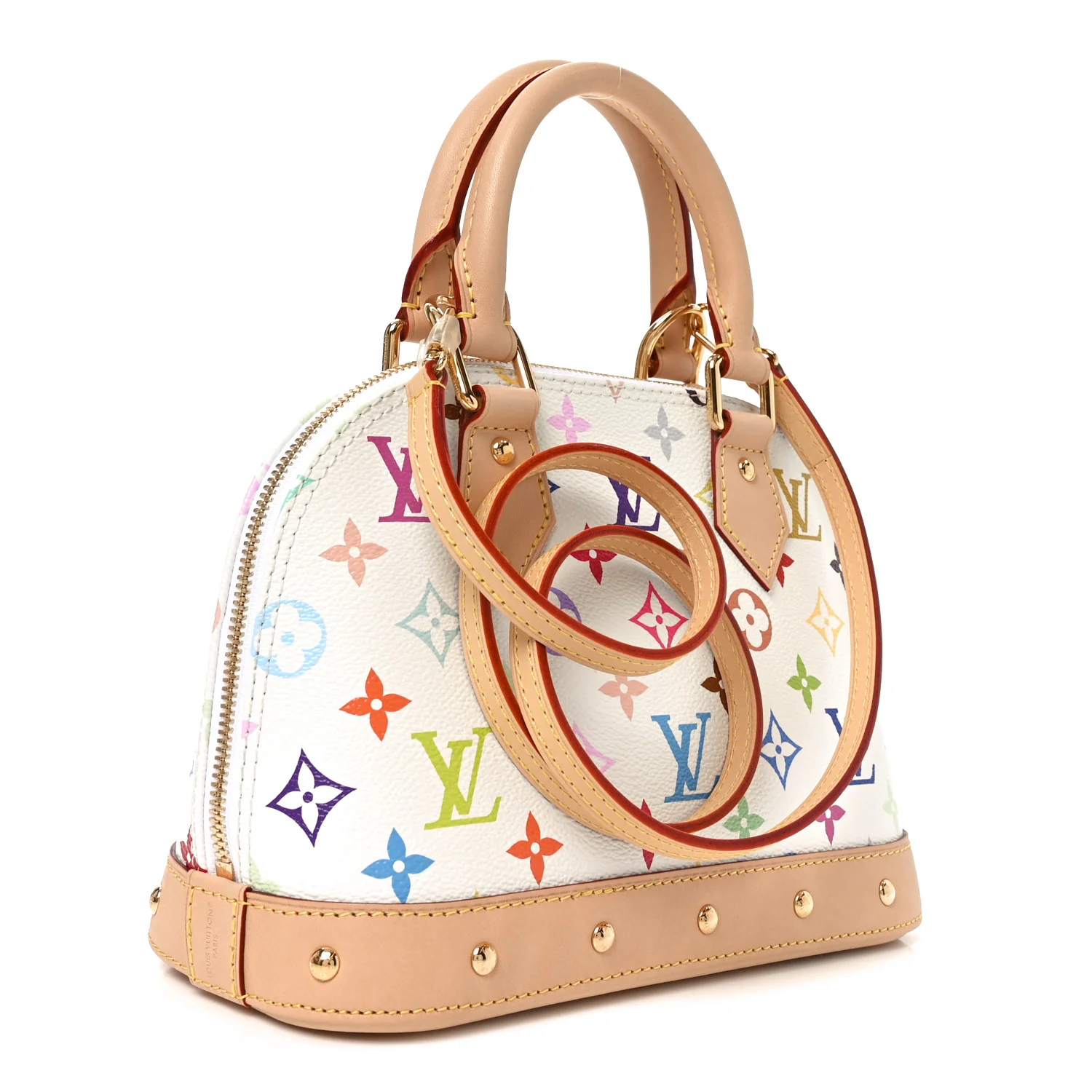 LV x TM Monogram Multicolor Alma BB White - Image 3