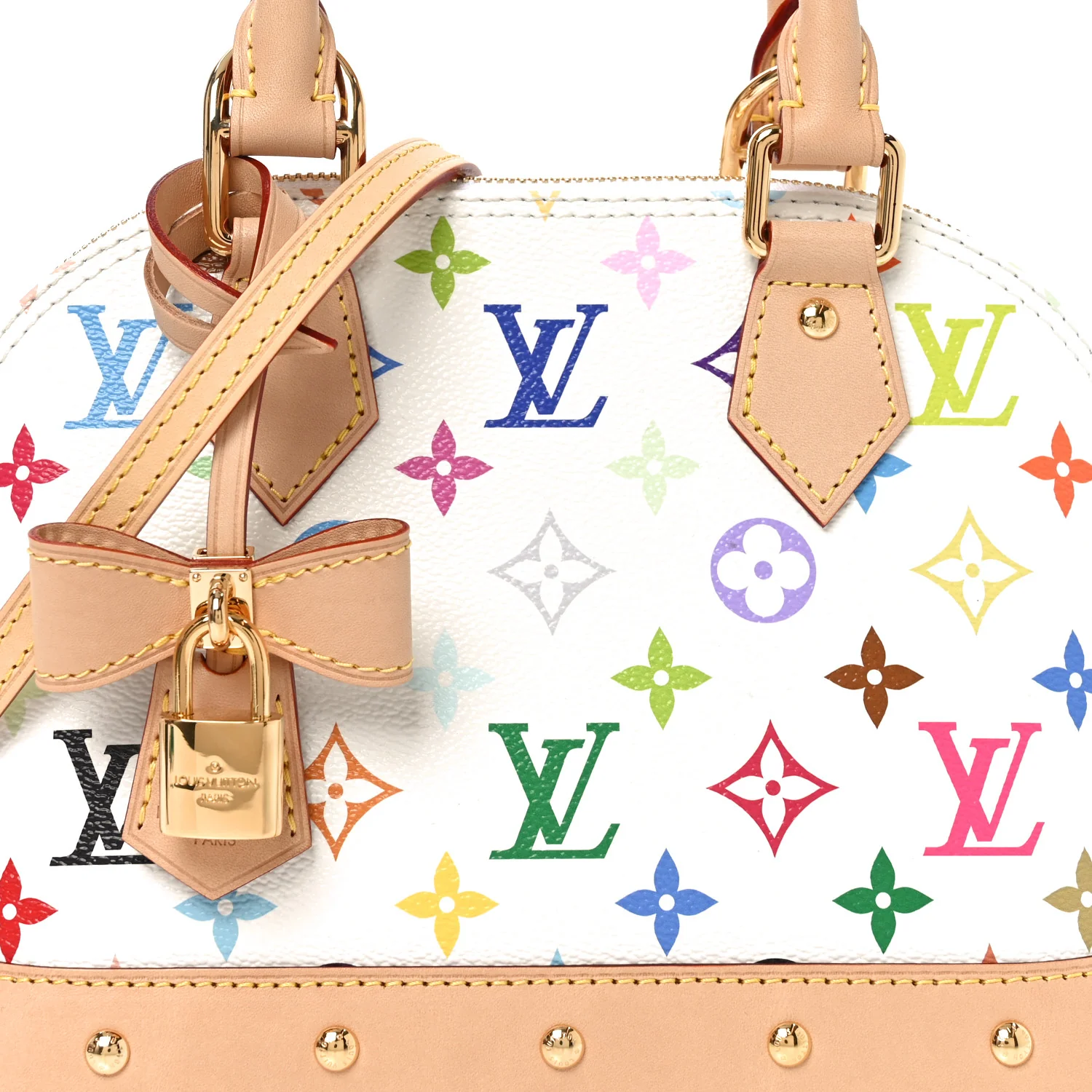 LV x TM Monogram Multicolor Alma BB White - Image 7
