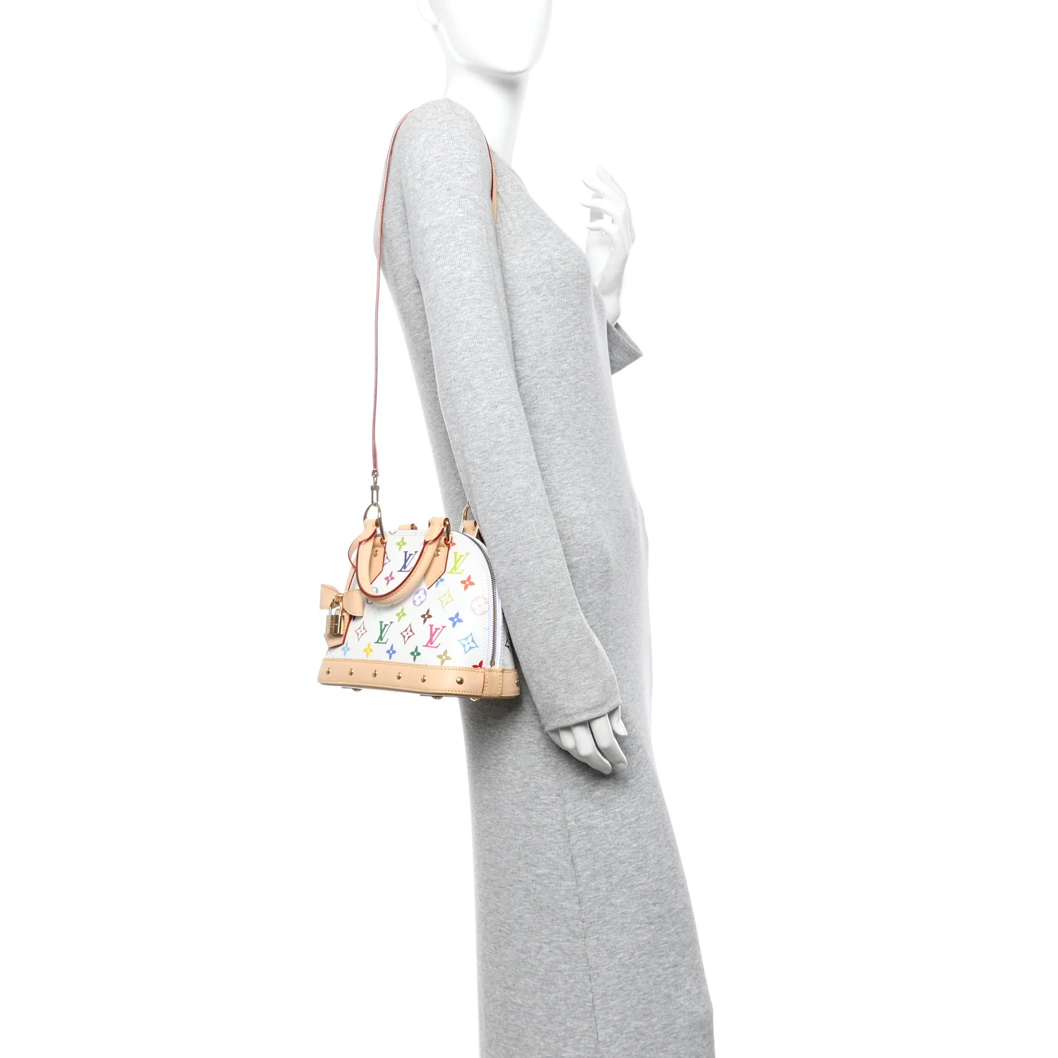 LV x TM Monogram Multicolor Alma BB White - Image 2