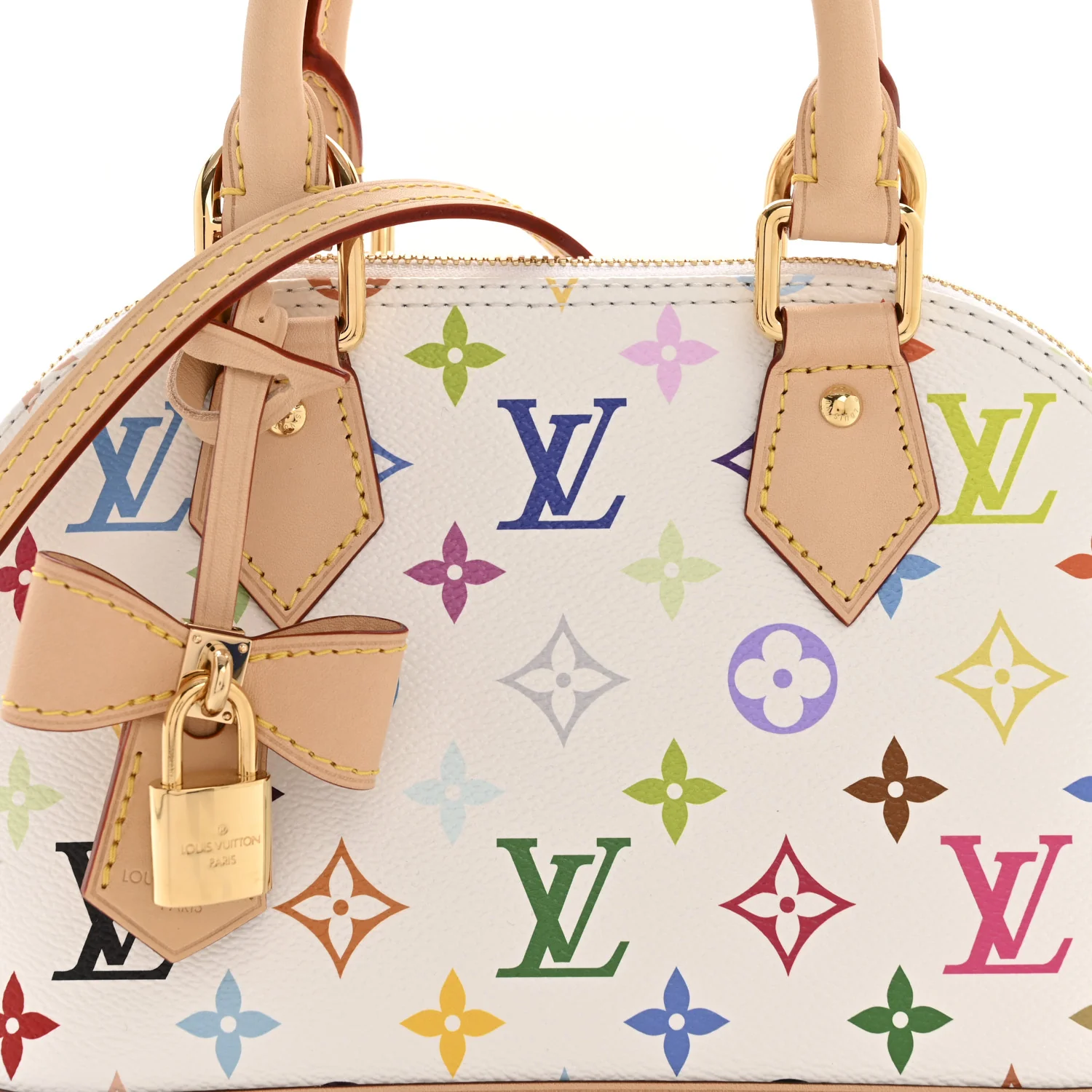 LV x TM Monogram Multicolor Alma BB White - Image 7