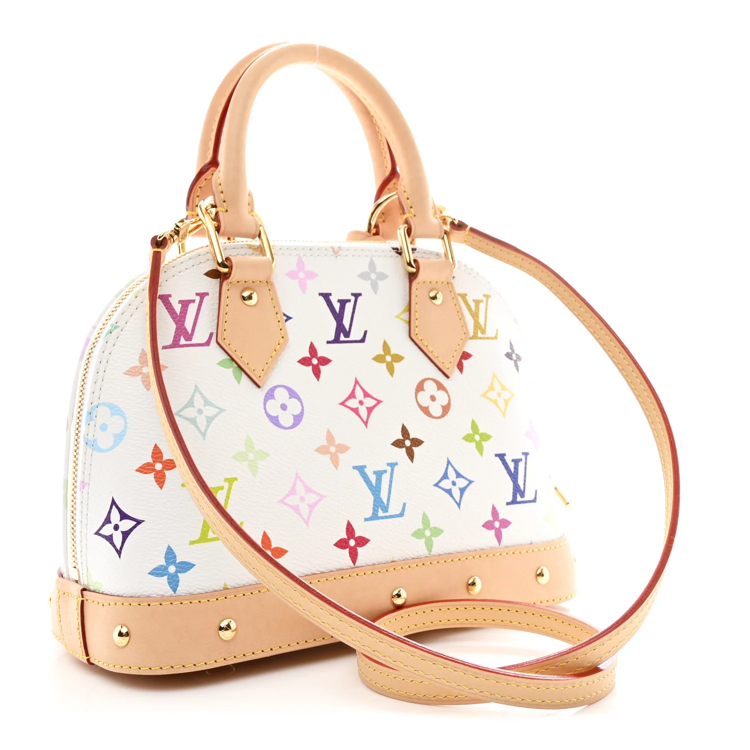 LV X TM Monogram Multicolor Alma BB White - Image 3