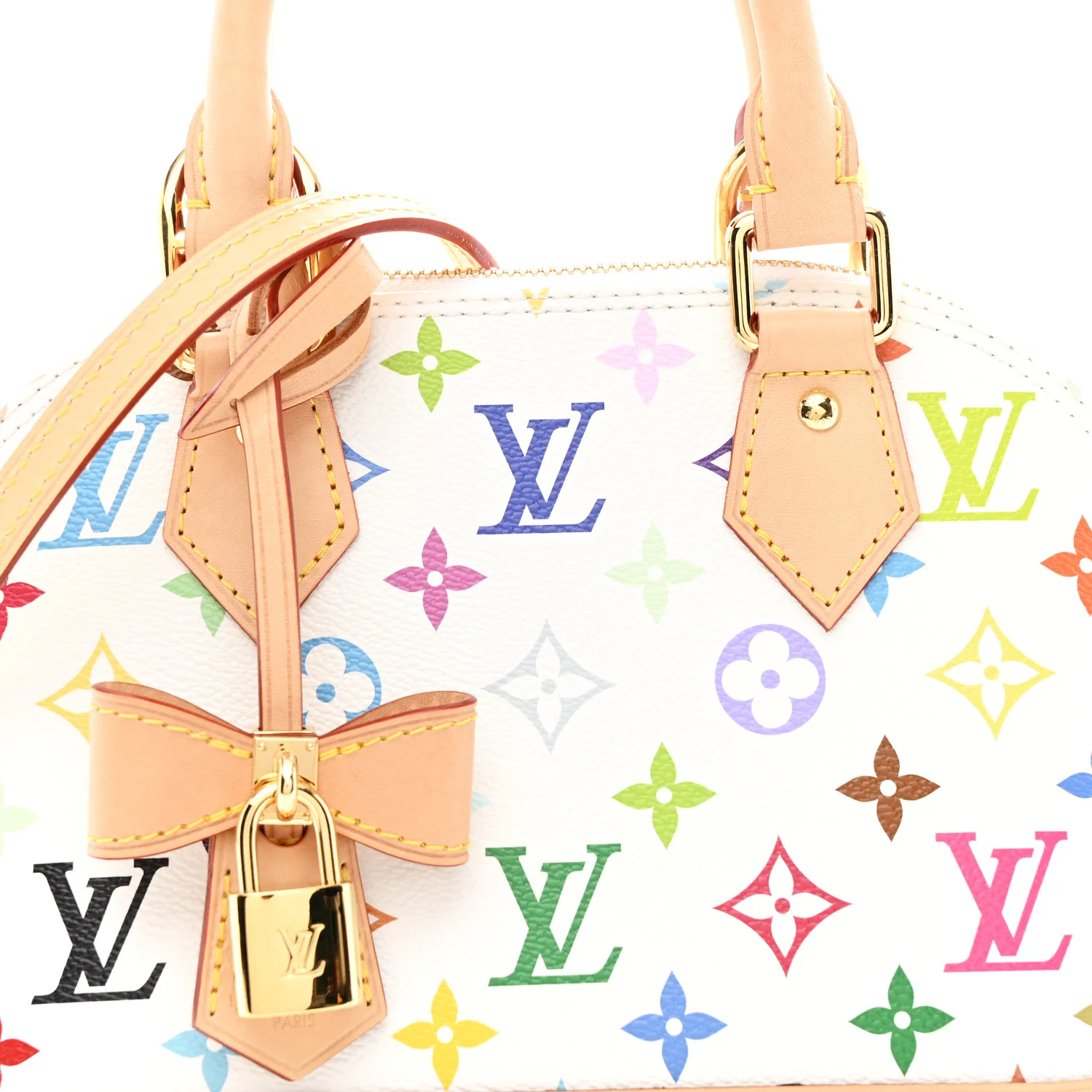 LV X TM Monogram Multicolor Alma BB White - Image 7