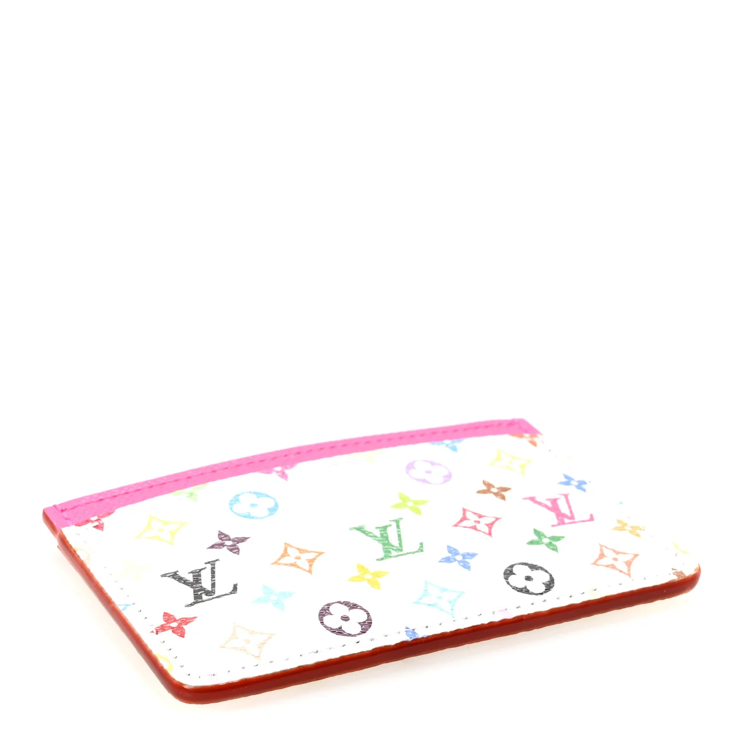 LV X TM Monogram Multicolor Card Holder Kawaii Pink - Image 4
